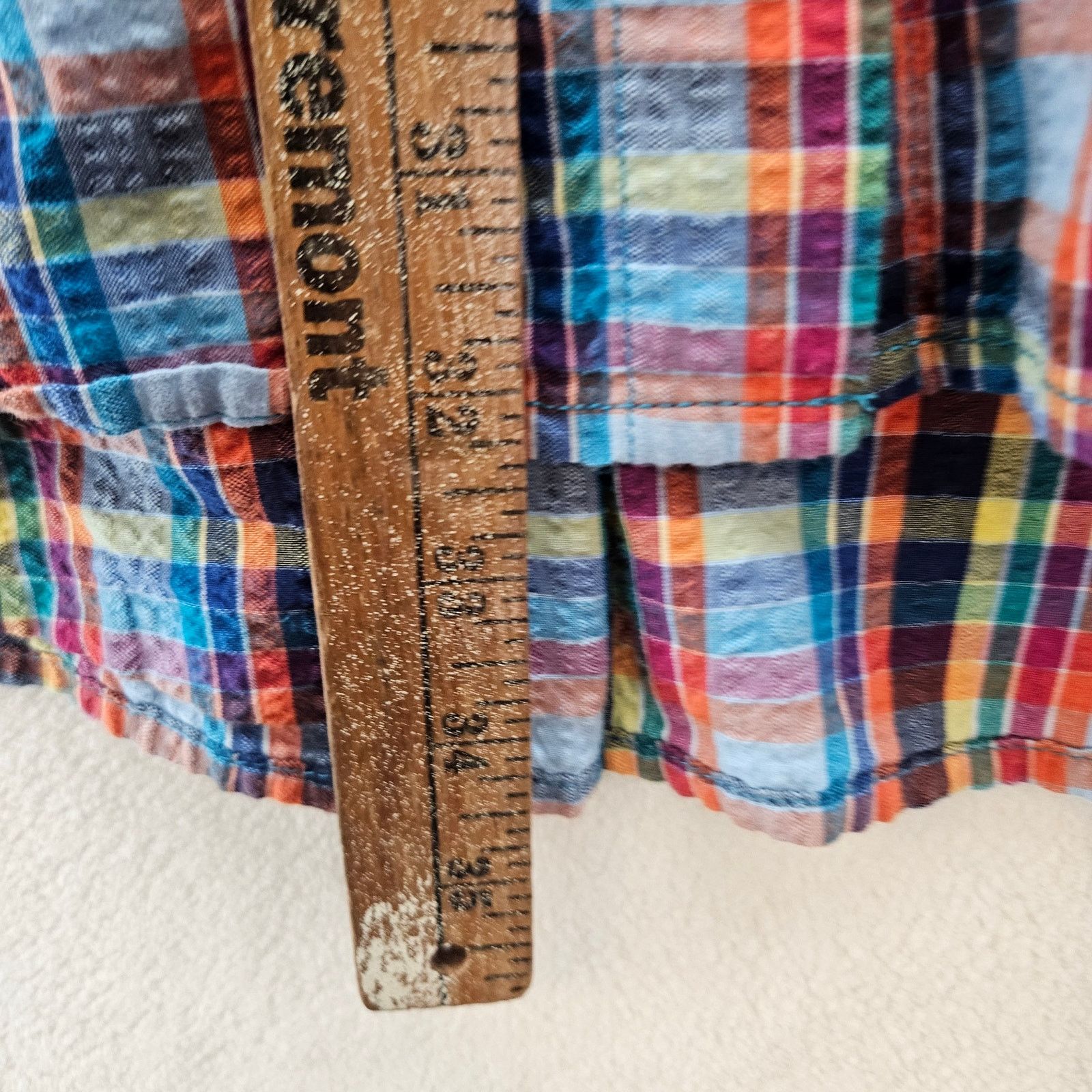 Urban Outfitters URBAN OUTFITTERS WOMEN'S LARGE OVERSIZED PLAID SHACKET BLUE Size L / US 10 / IT 46 - 5 Thumbnail