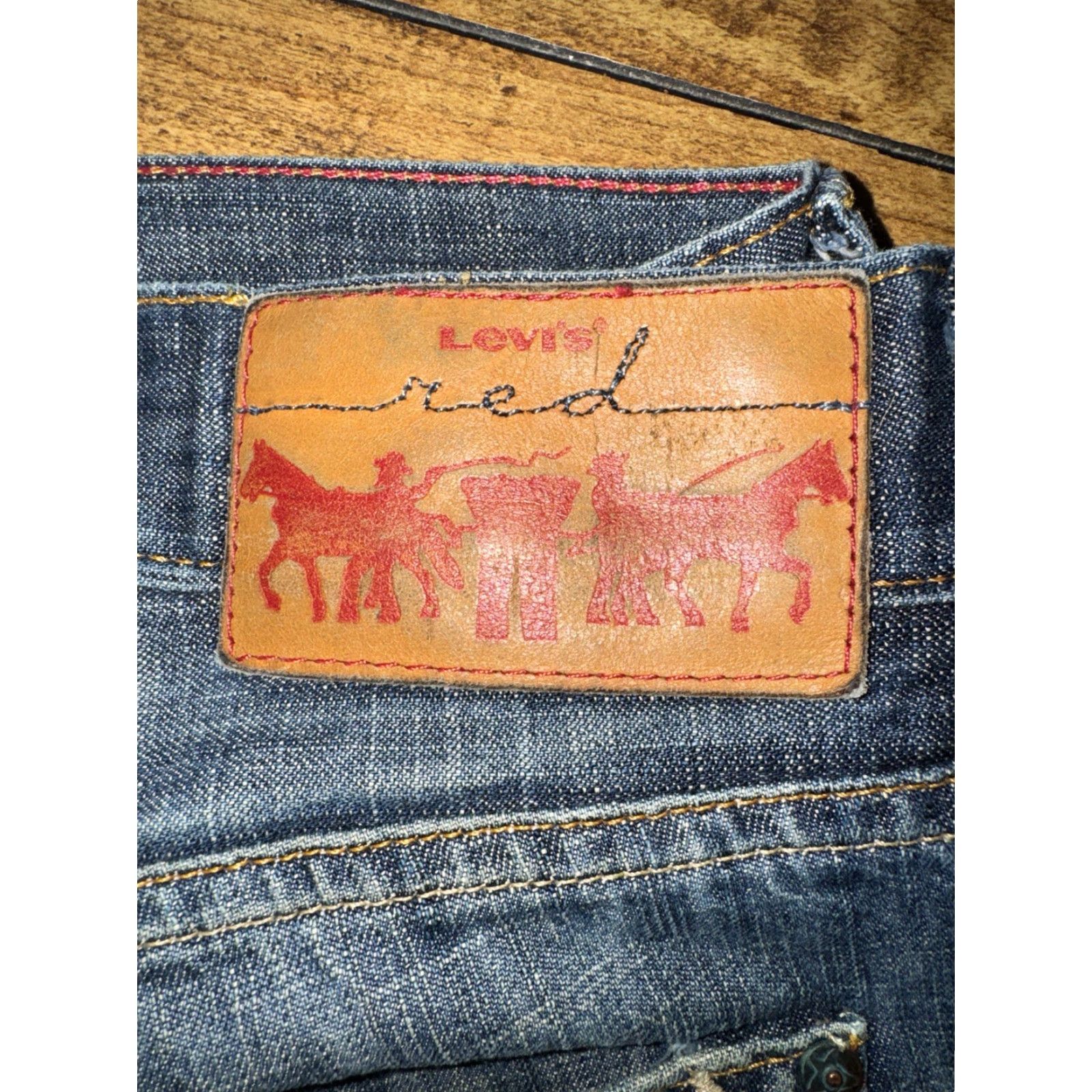 Levi's VINTAGE Levi’s Red Collection Jeans 34x32 Men Denim Red Straight 90s Y2K Size US 34 / EU 50 - 3 Thumbnail