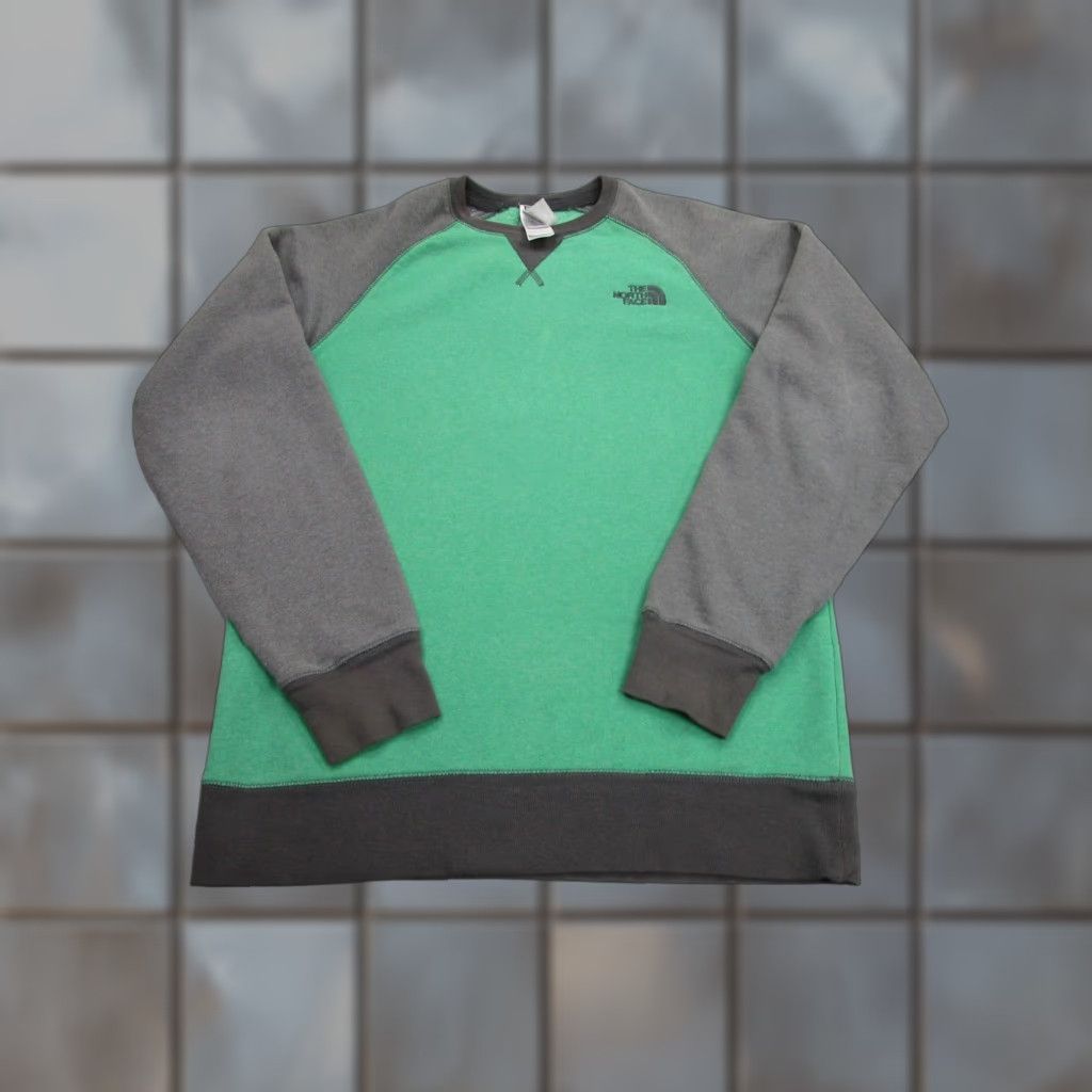 The North Face The North Face Sweatshirt Mens Small Green Gray Crewneck Fleece Pullover Logo Size US S / EU 44-46 / 1 - 1 Thumbnail