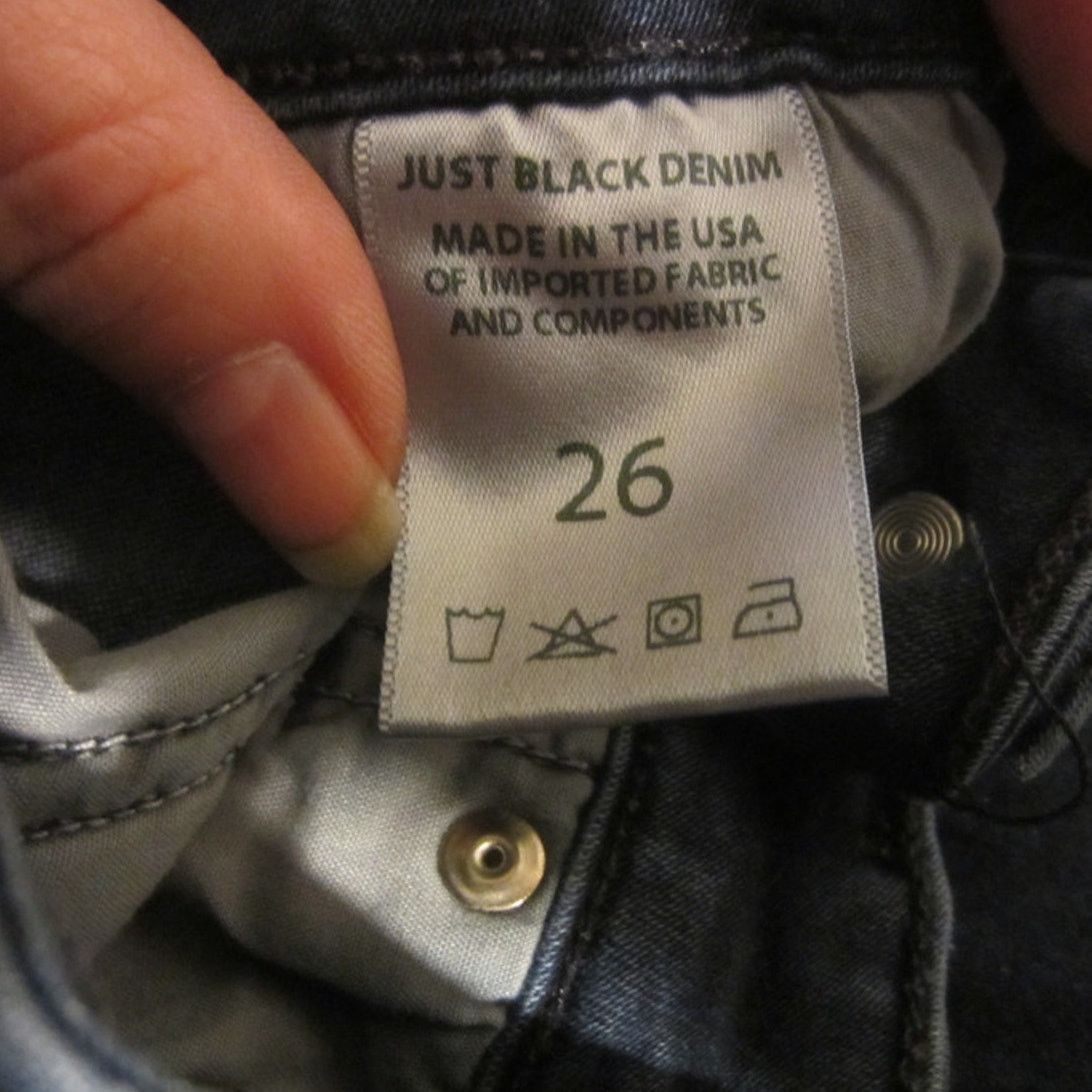 Other Minimalist Stretch Black Skinny Jeans JUST BLACK DENIM Size 26" / US 2 / IT 38 - 5 Thumbnail