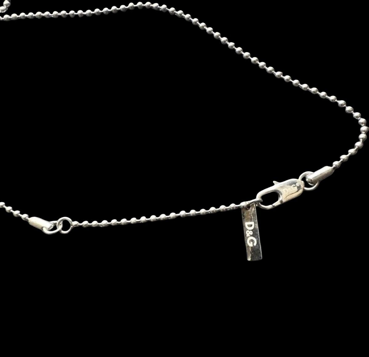 Dolce & Gabbana D&G Dolce & Gabbana Archival Cut-Out Logo Dog Tag Necklace Size ONE SIZE - 5 Thumbnail