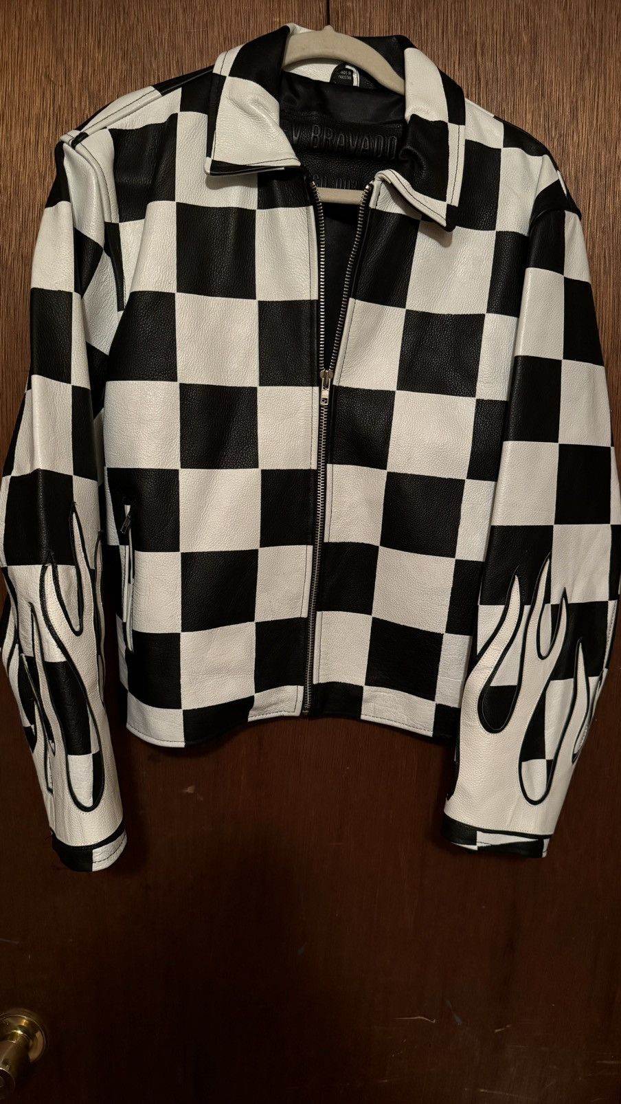 Ev Bravado E.V Bravado Checkerboard Leather Jacket Size US S / EU 44-46 / 1 - 1 Thumbnail