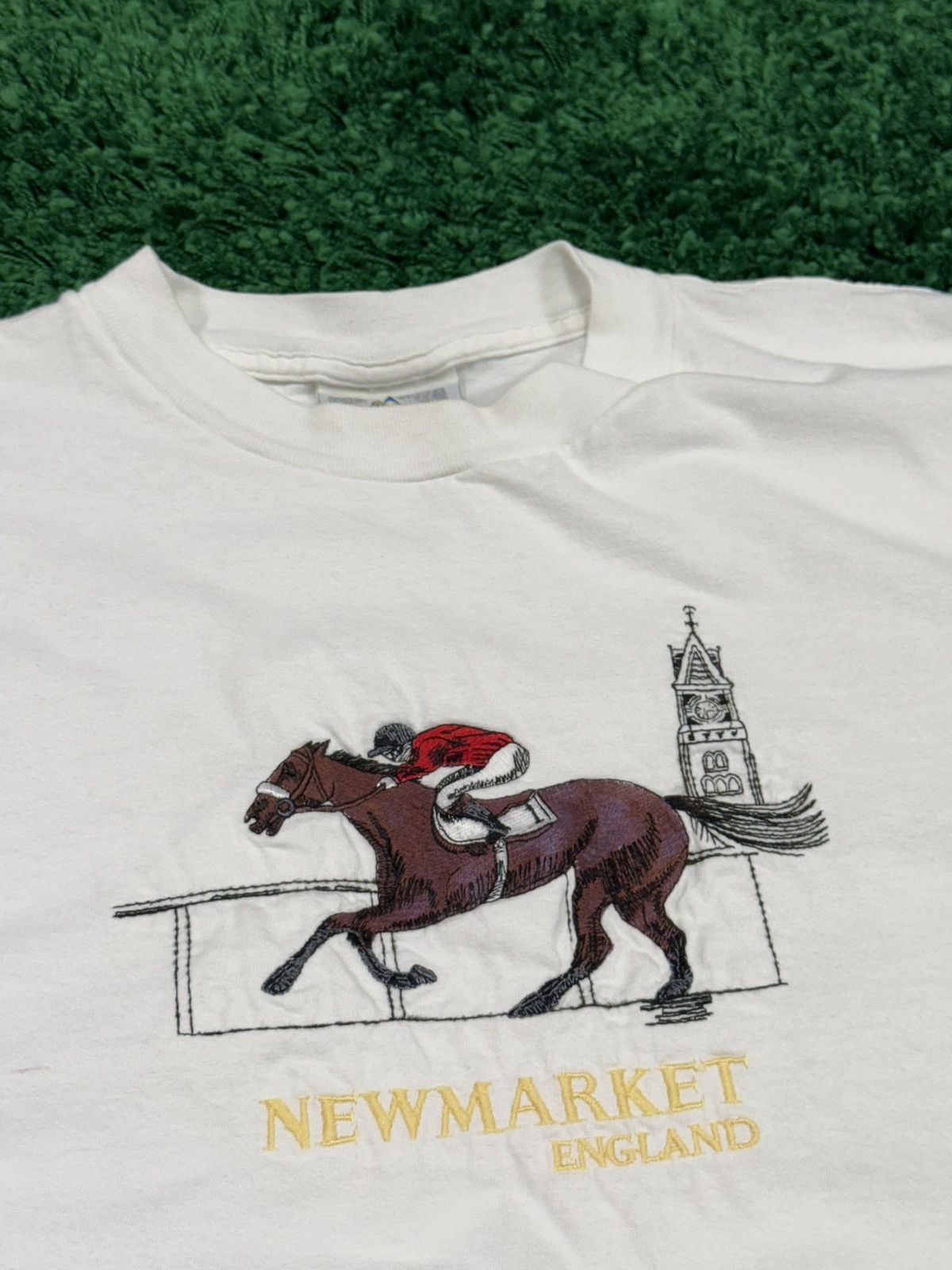 Vintage RARE Vintage Embroidered Horse Racing New England Market Size US XL / EU 56 / 4 - 3 Thumbnail