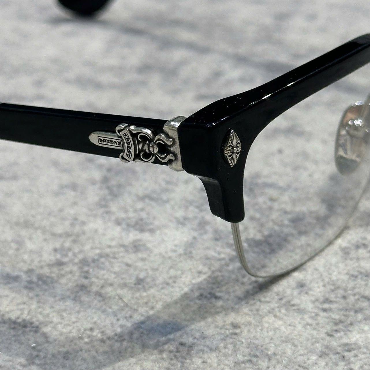Chrome Hearts CHROME HEARTS EVAGILIST BLACK/SHINY SILVER Size ONE SIZE - 4 Thumbnail