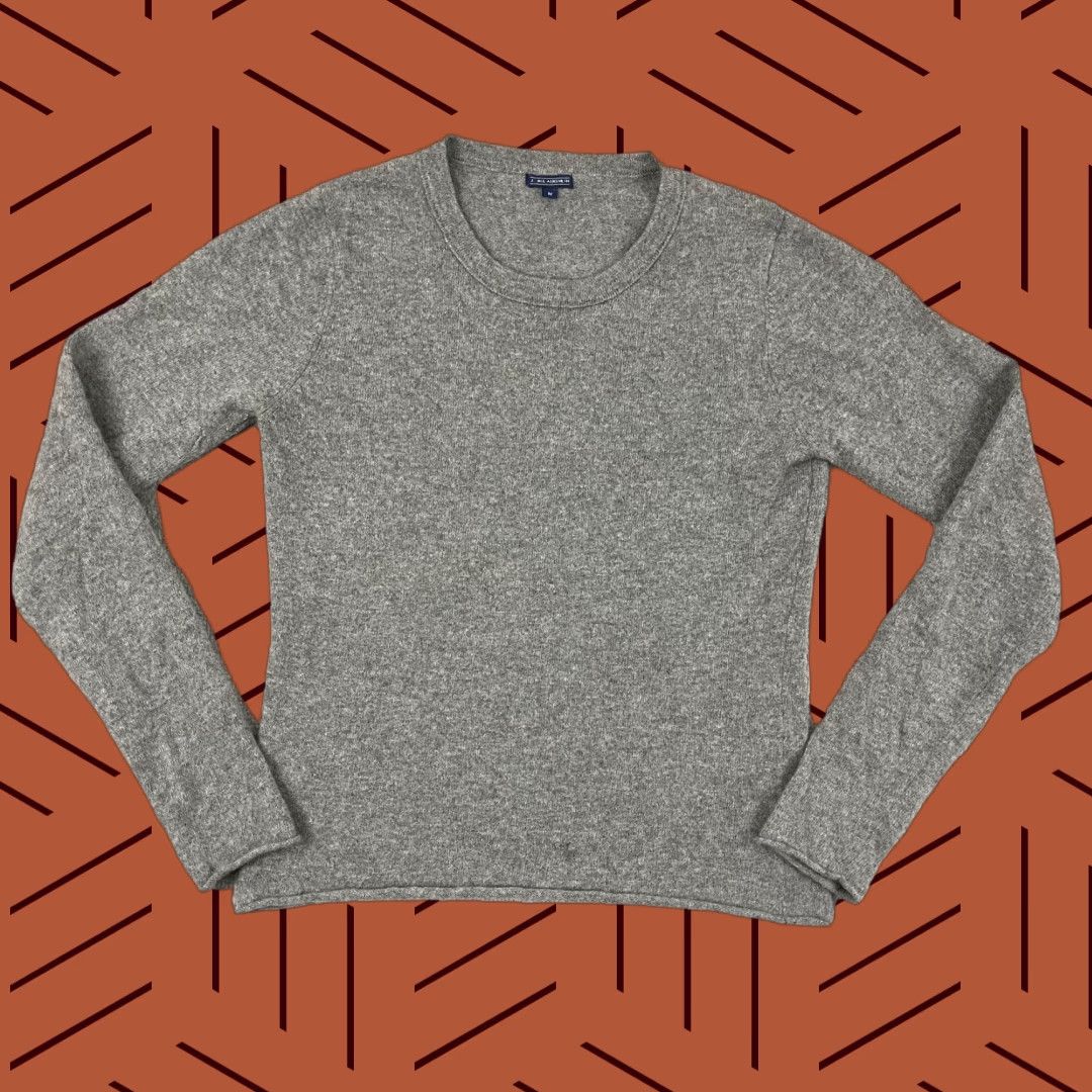 J.McLaughlin J. McLaughlin Cashmere Sweater Womens Medium Gray Knit Crew Pullover Casual Work Size M / US 6-8 / IT 42-44 - 1 Thumbnail