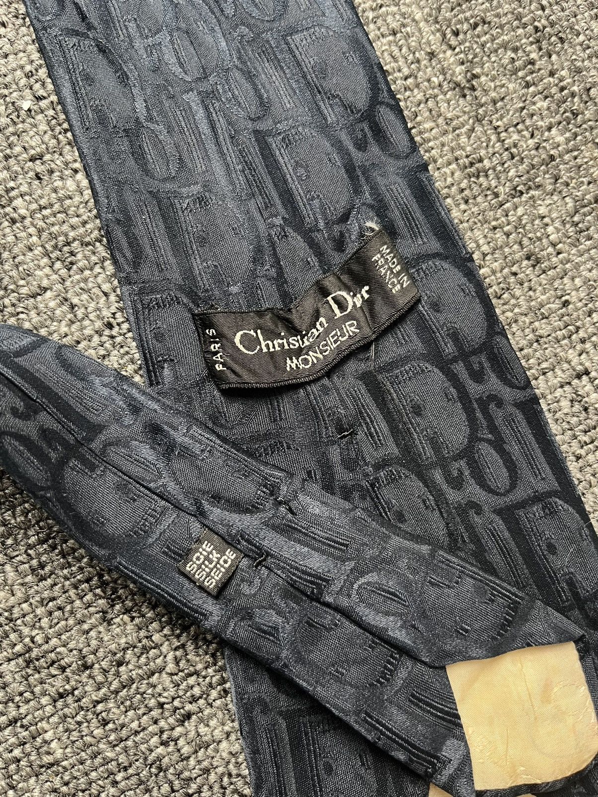Hedi Slimane Crazy! Christian Dior monsieur all over logo dior tie Size ONE SIZE - 6 Thumbnail