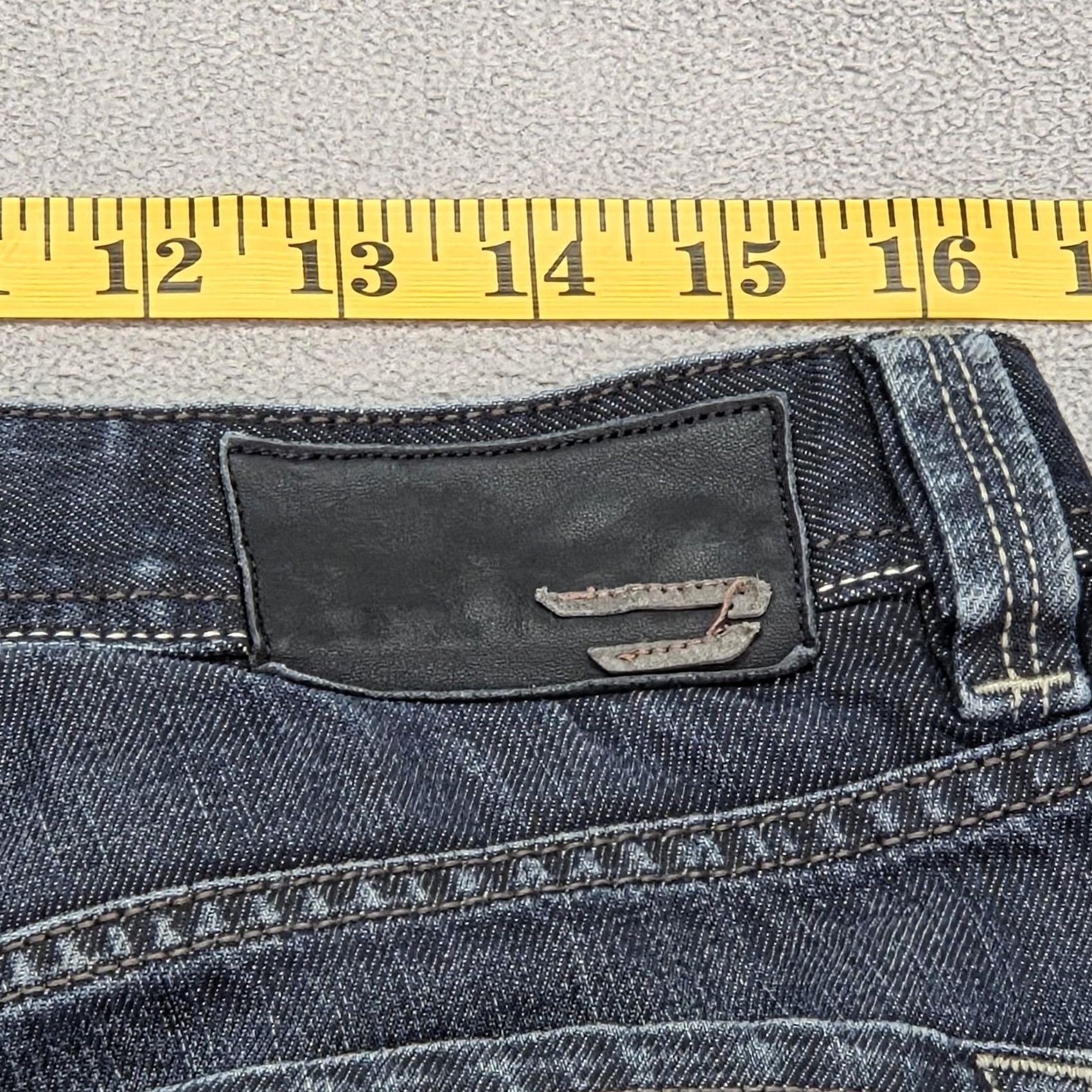 Diesel Diesel Larkee Jeans Mens 32x29 Blue Straight Button Fly Distressed 0088Z Vintage No Size US 32 / EU 48 - 3 Thumbnail