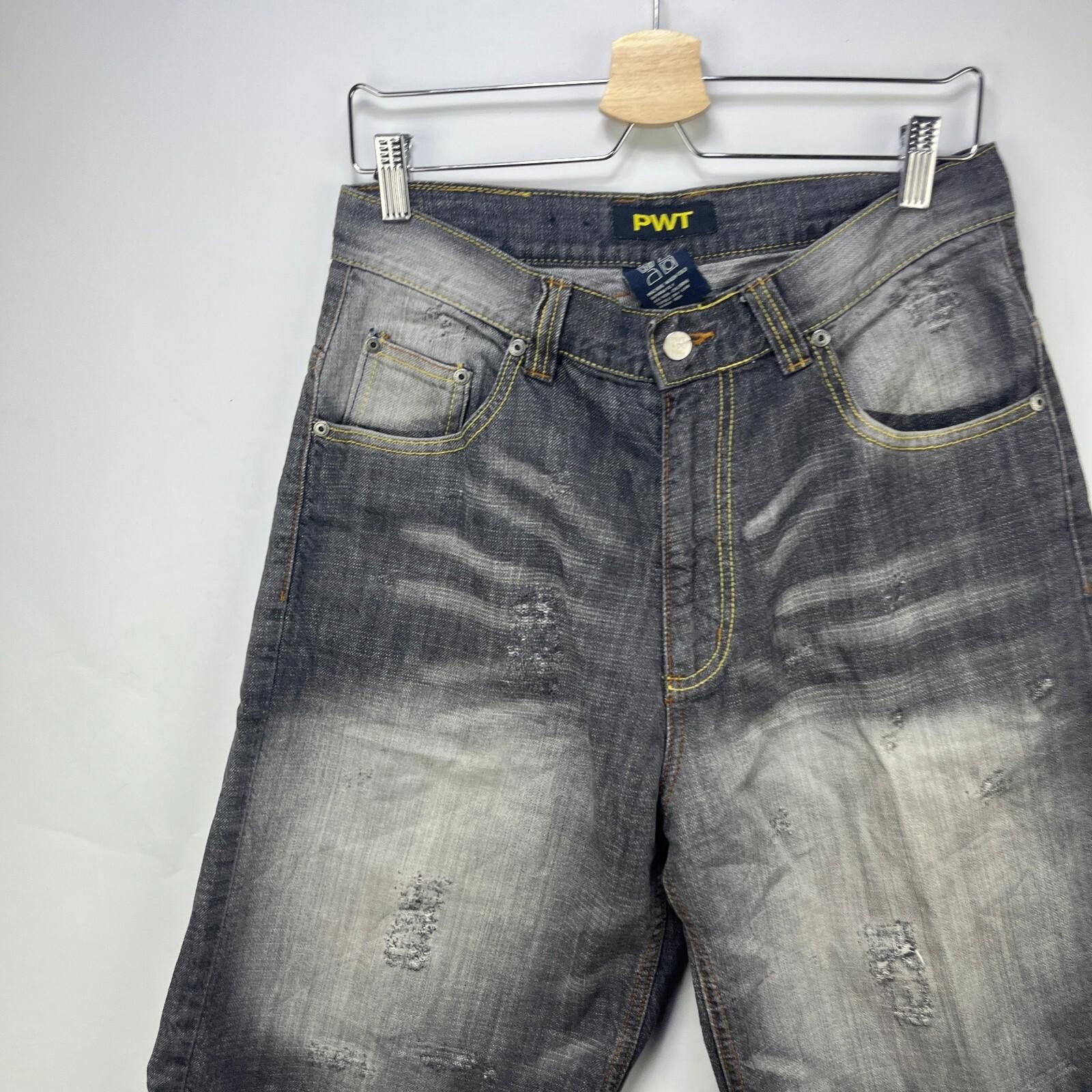 Other Vintage Y2K PWT Jeans Denim Shorts Size 32 Baggy Skater Size US 32 / EU 48 - 6 Thumbnail