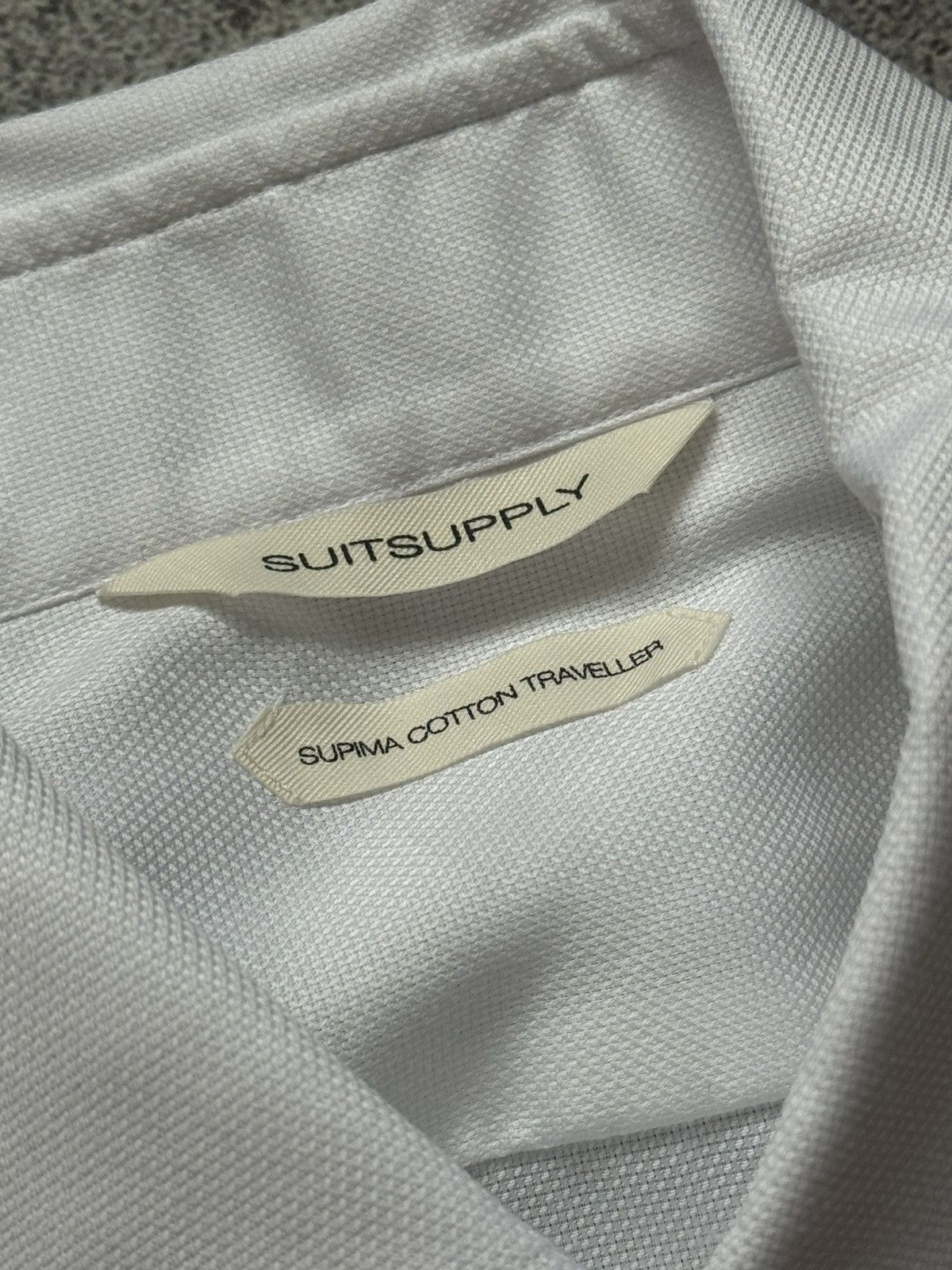 Designer × Suitsupply Suitsupply slim fit white button up shirt polo dress Size US M / EU 48-50 / 2 - 9 Thumbnail