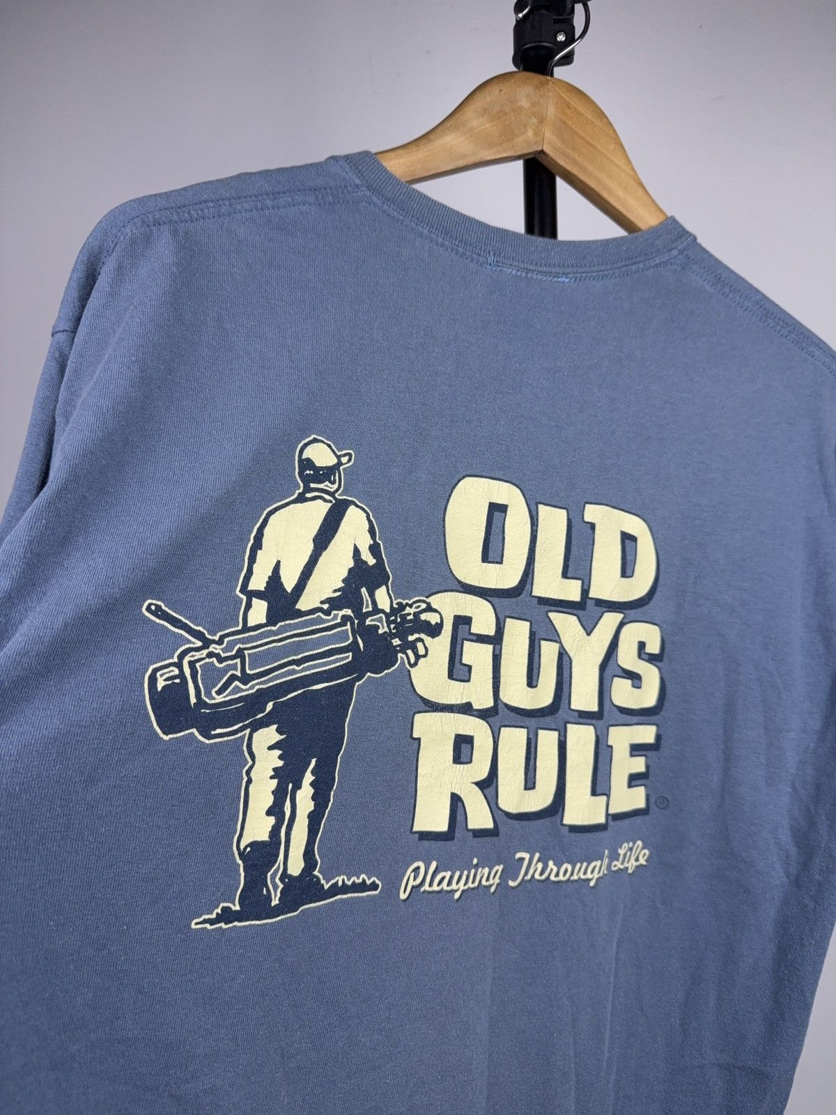 Vintage Vintage 00s Old Guys Rule Golf Graphic T-Shirt Blue Men’s M Size US M / EU 48-50 / 2 - 15 Thumbnail