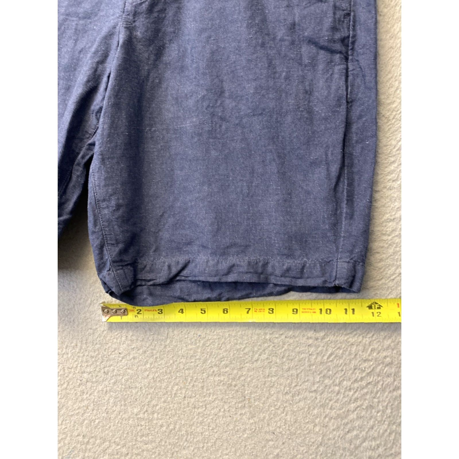 Gap GAP Men's Flat Front Navy Shorts Size 36 Linen Blend Adult /129-29 Size US 36 / EU 52 - 7 Thumbnail