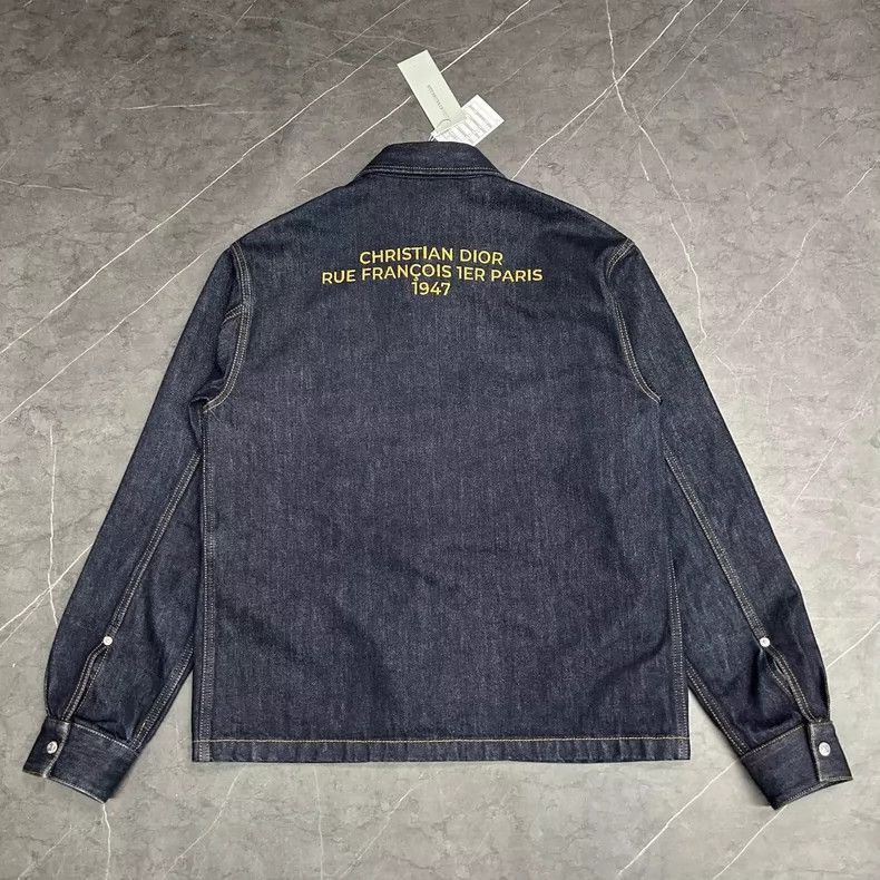 Dior Dior 1947 Embroidered Denim Zip Jacket-2505 | Grailed