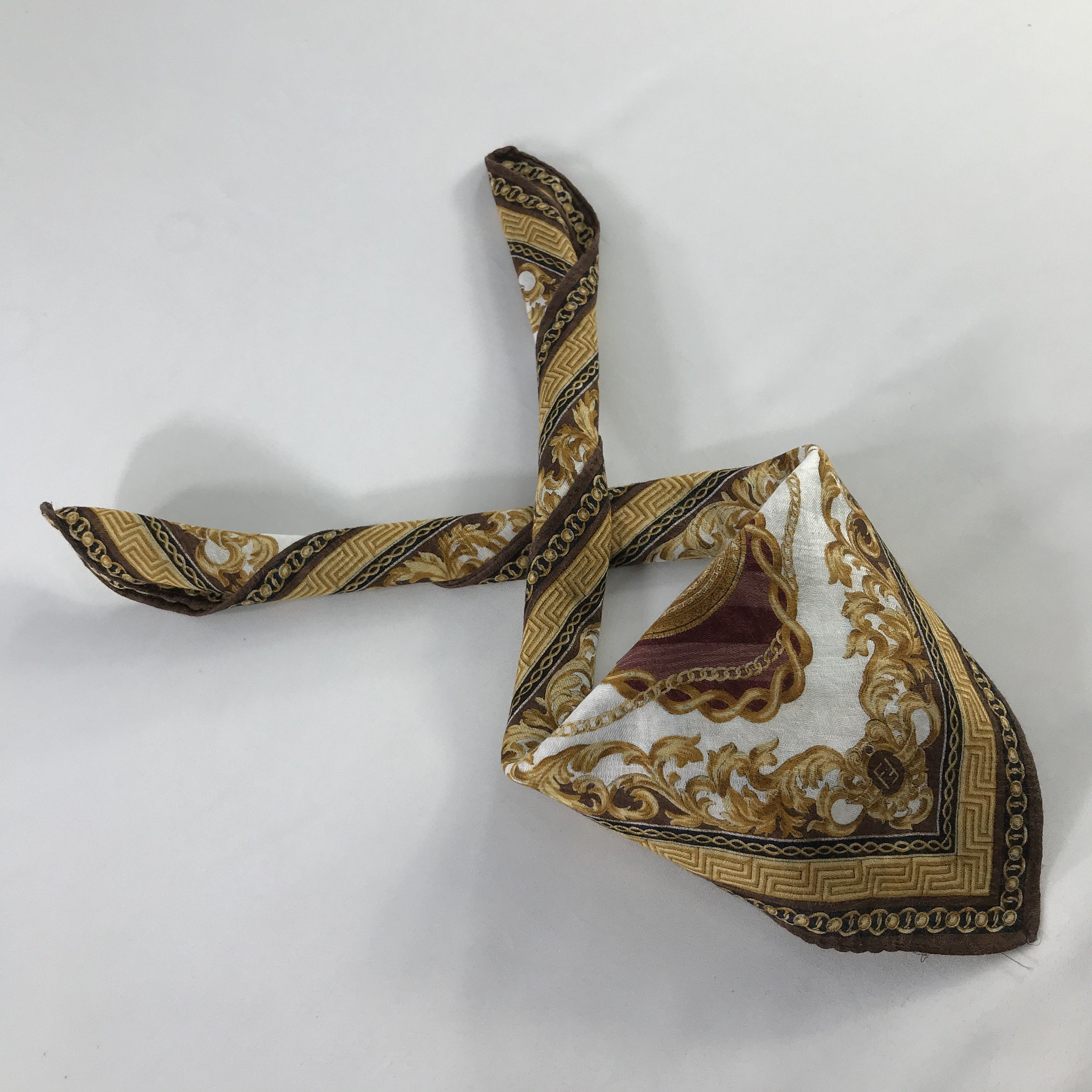 Vintage Vintage Fendi Bandana / Handkerchief / Neckerchief - S439 Size ONE SIZE - 4 Thumbnail