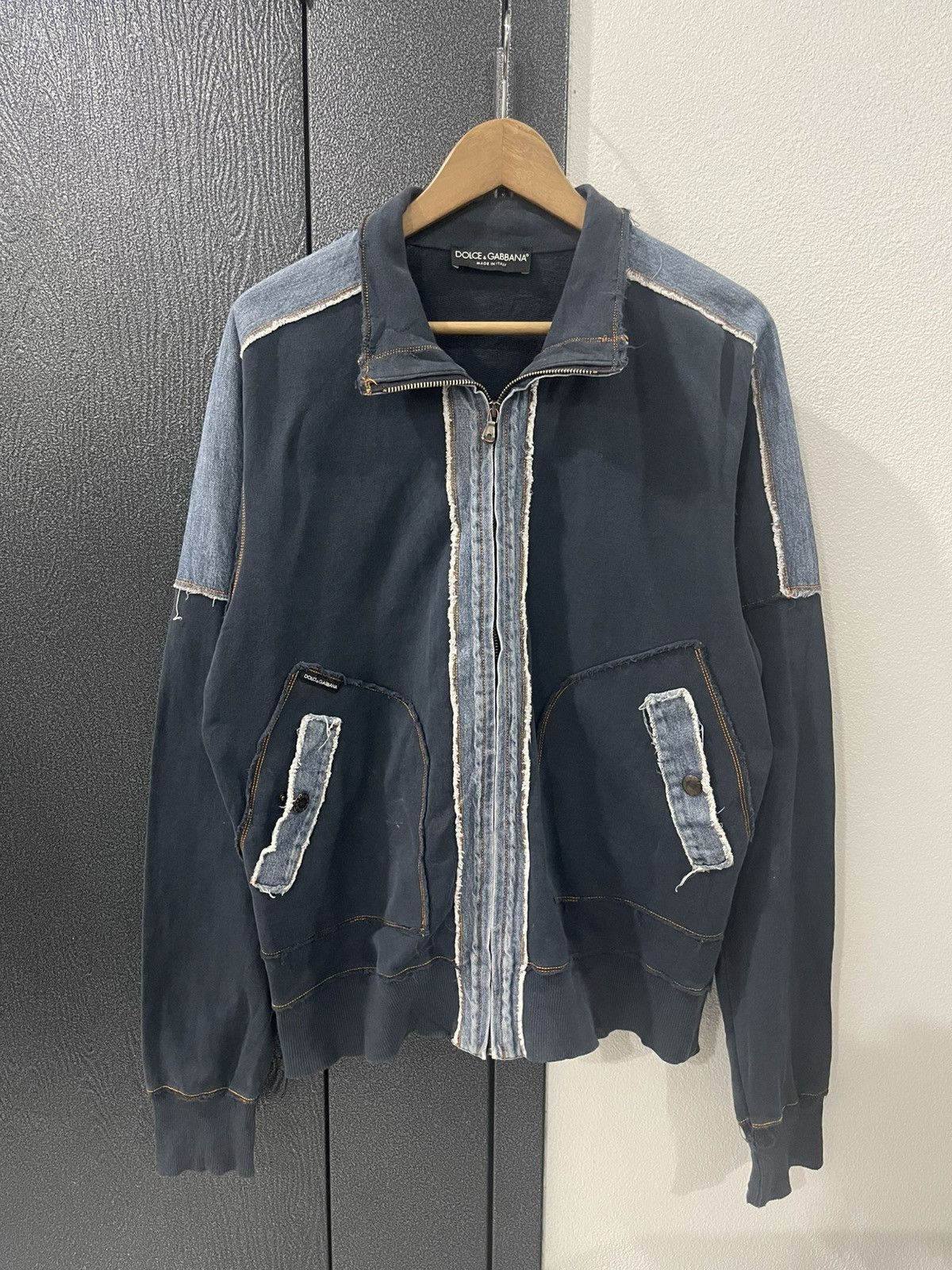 Dolce & Gabbana Vintage Dolce & Gabbana Zipper Jacket Size US L / EU 52-54 / 3 - 1 Thumbnail