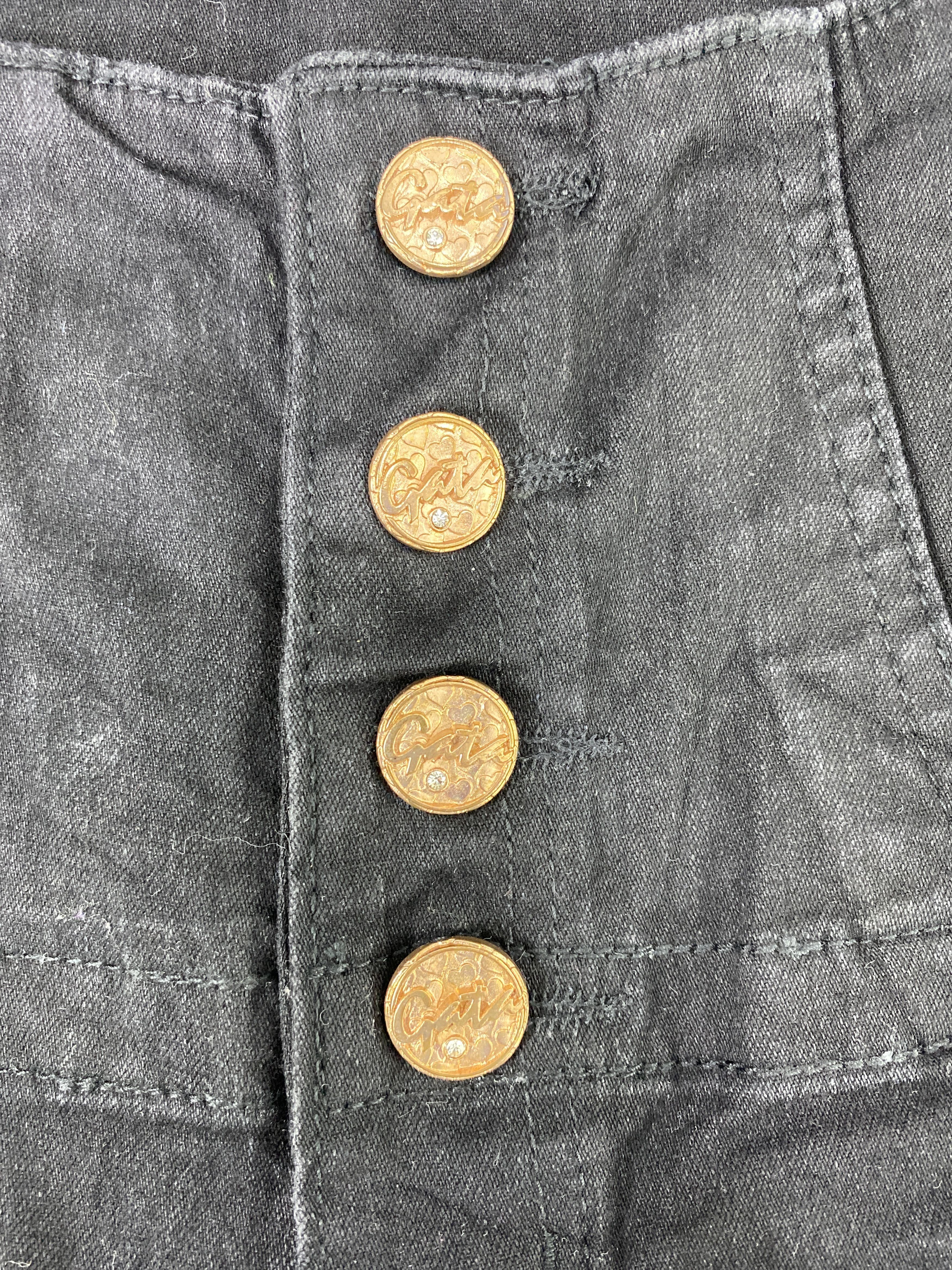 Jean Gata Black Denim - J1017 Size 26" / US 2 / IT 38 - 7 Thumbnail