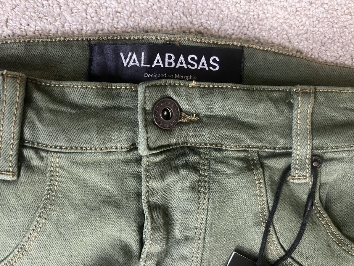 Valabasas Valabasas - Olive Green Stacked Flare Jeans, Size 34 Size US 34 / EU 50 - 4 Thumbnail
