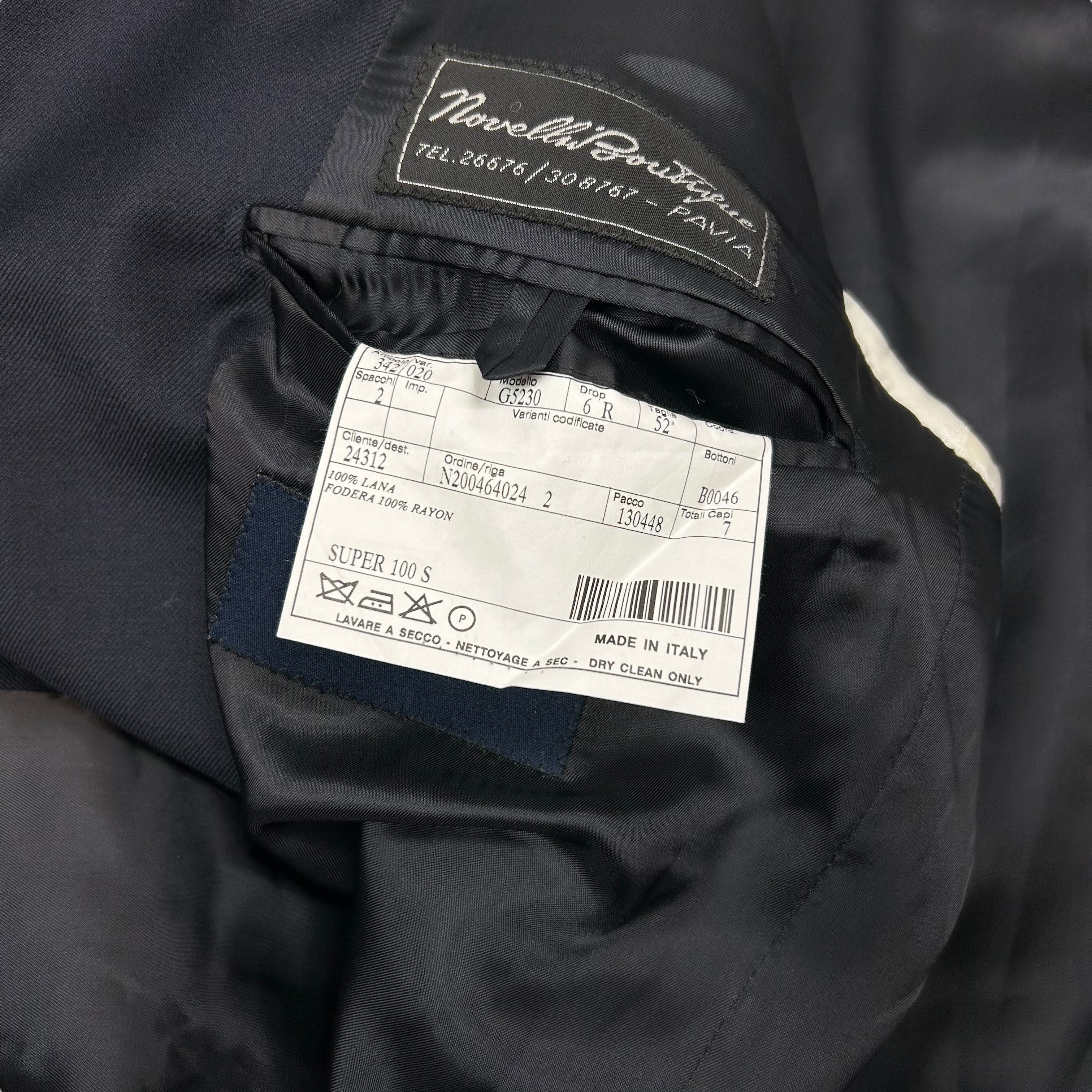 Burberry Burberry London Pure Wool Drop 6 3 Button Blue Blazer 52 Size 42R - 8 Thumbnail