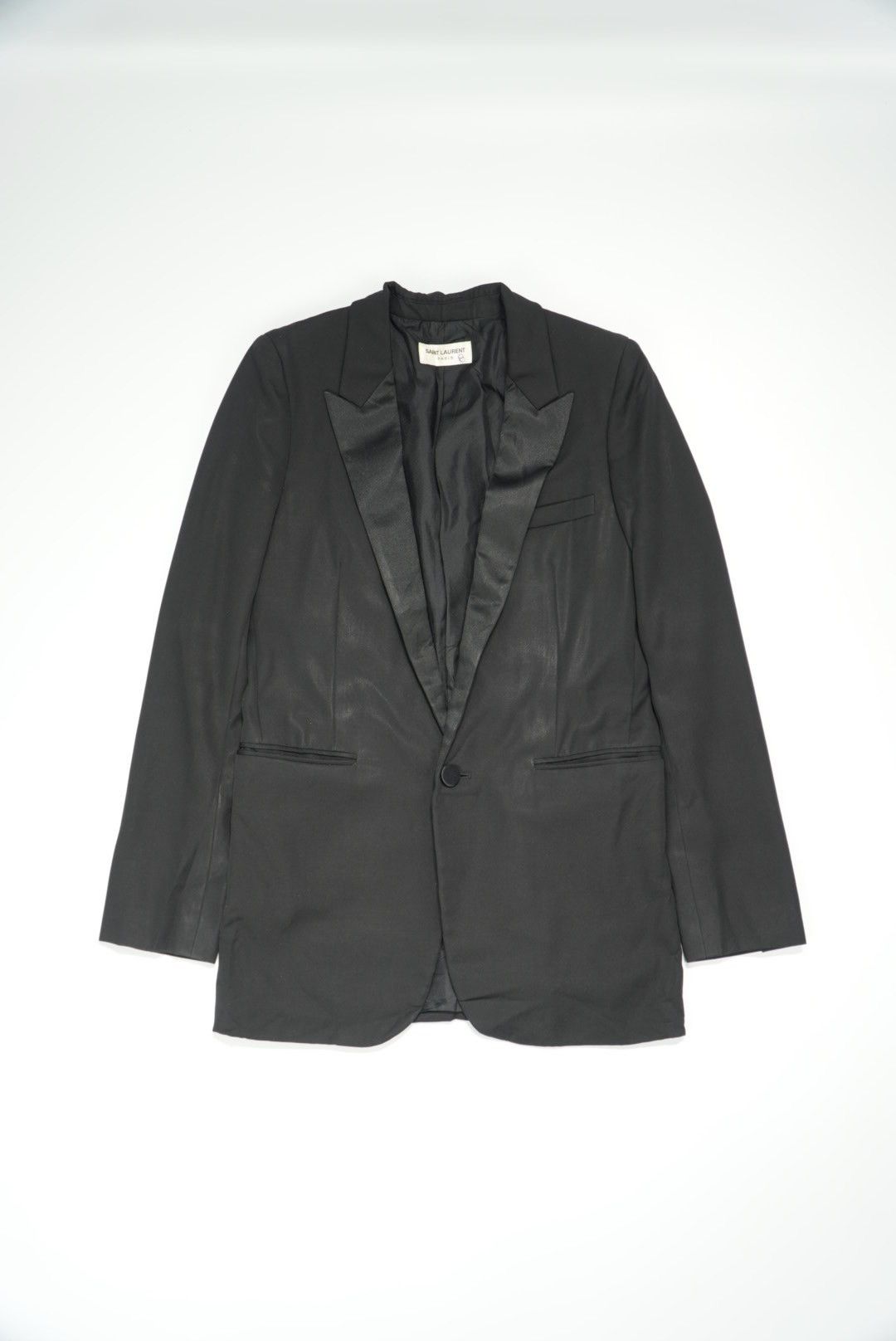 Saint Laurent Paris Saint Laurent Hedi slimane Black Smoking Blazer Size 34S - 1 Thumbnail