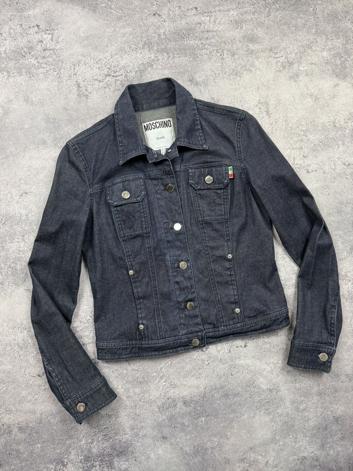 Moschino Vintage Moschino Jeans Denim Jacket Blazer Size M / US 6-8 / IT 42-44 - 5 Thumbnail