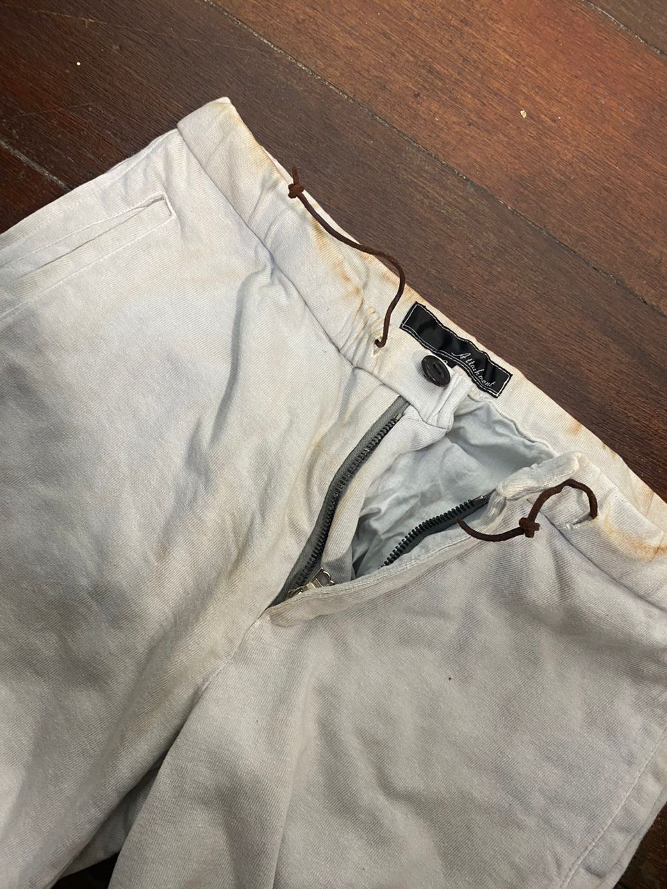 Attachment × Designer × Japanese Brand Unisex🔥 vintage attachment distressed baggy pants Size US 31 - 13 Thumbnail