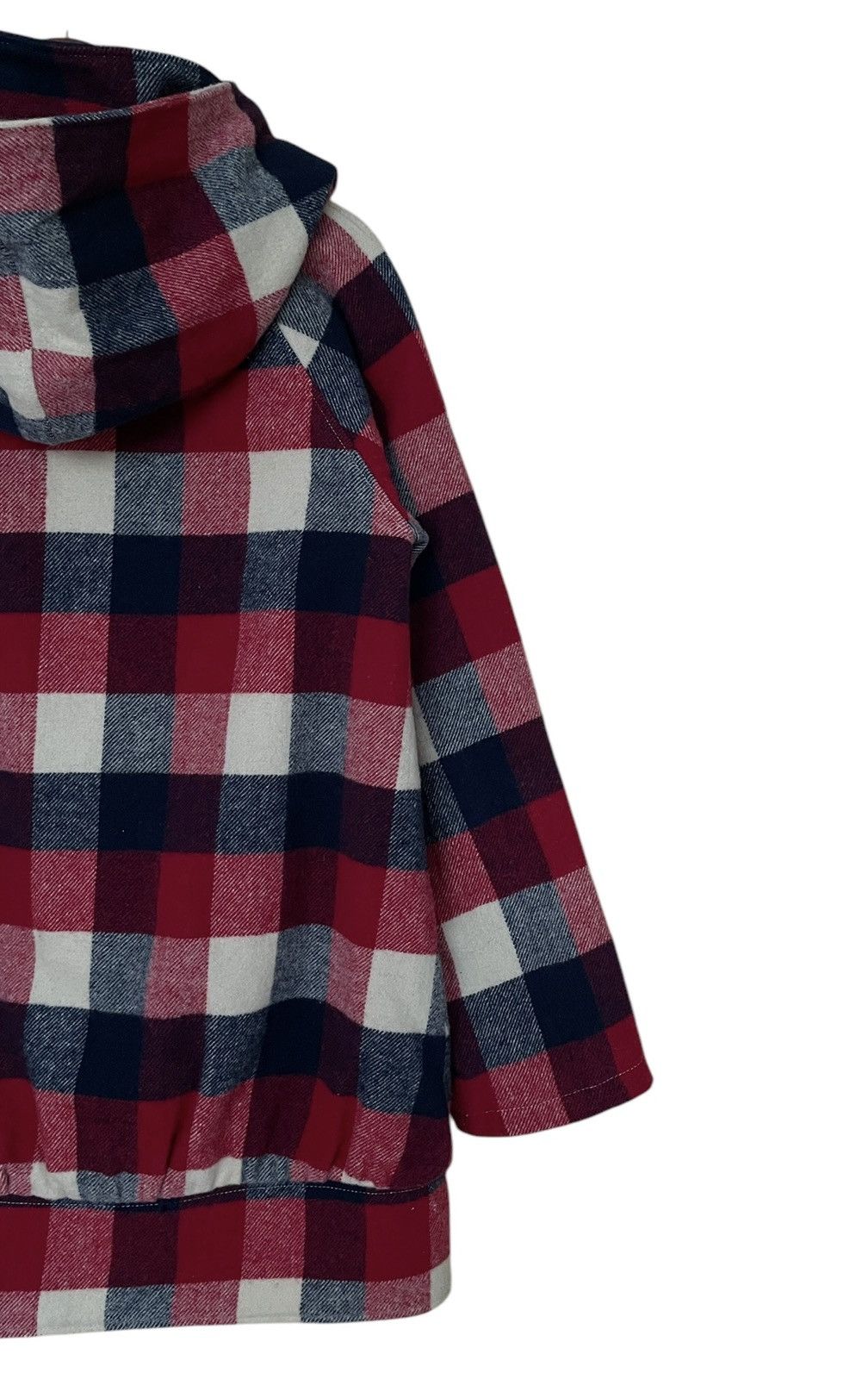 Japanese Brand × Vintage Vintage Japanese Brand X-girl Wool Checkered Hoodie 2000s Size US M / EU 48-50 / 2 - 8 Thumbnail