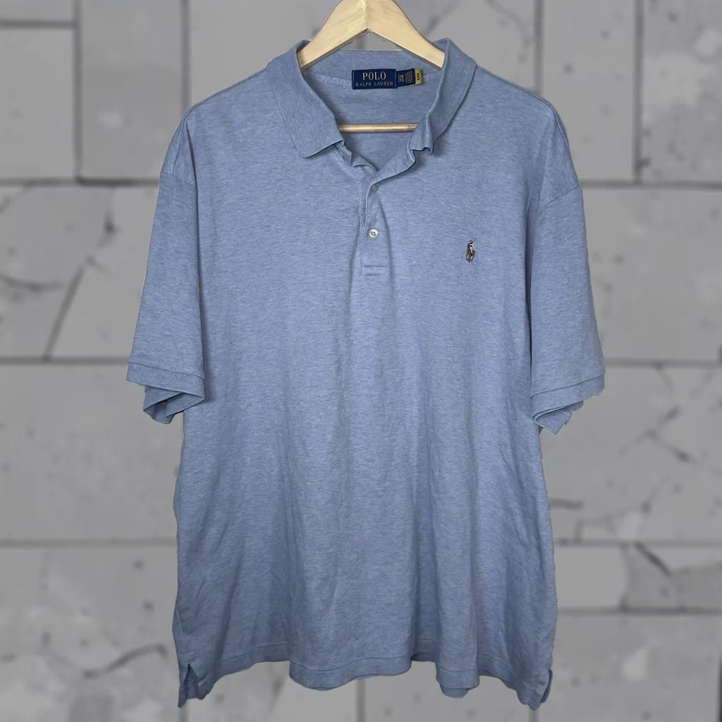 Ralph Lauren VINTAGE? Polo Ralph Lauren Light Blue Polo Shirt Mens 2XL Big & Tall Blue Polo Ralph Lauren Shirt Mens 2XLT Adults Mens Size US XXL / EU 58 / 5 - 1 Thumbnail