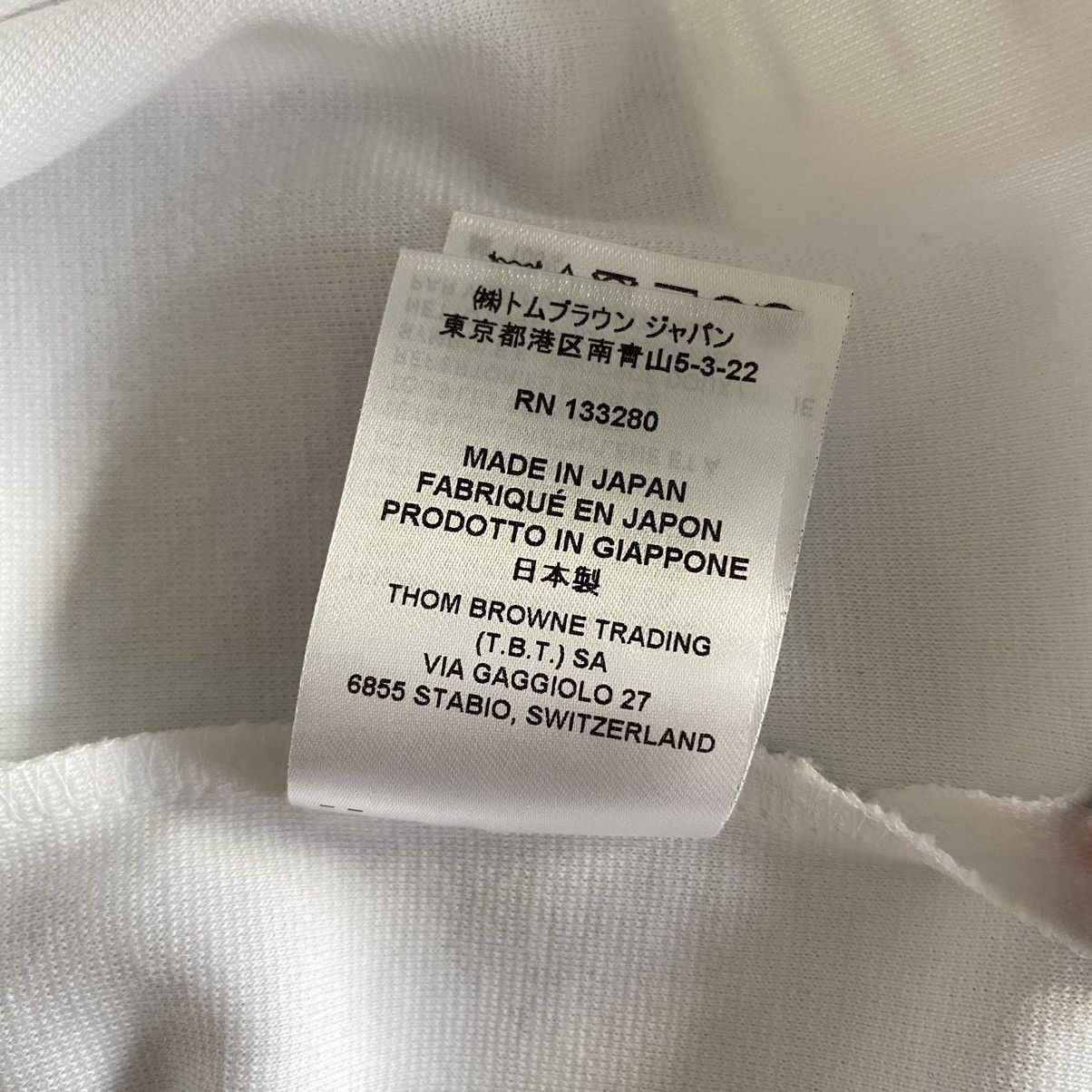 Thom Browne THOM BROWNE Pocket T Shirt WHITE Size US L / EU 52-54 / 3 - 13 Thumbnail