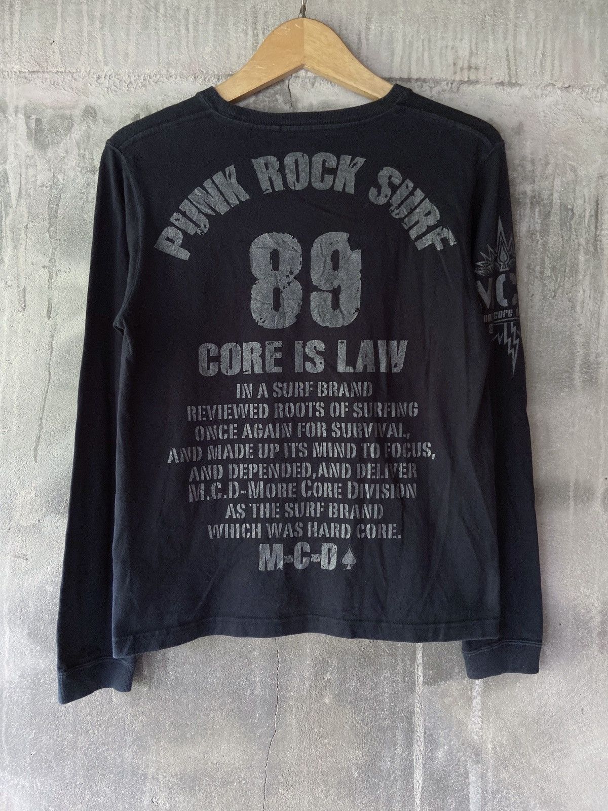 Beauty Beast PUNK ROCK SURF CORE IS LAW LONG SLEEVE Size US S / EU 44-46 / 1 - 1 Thumbnail