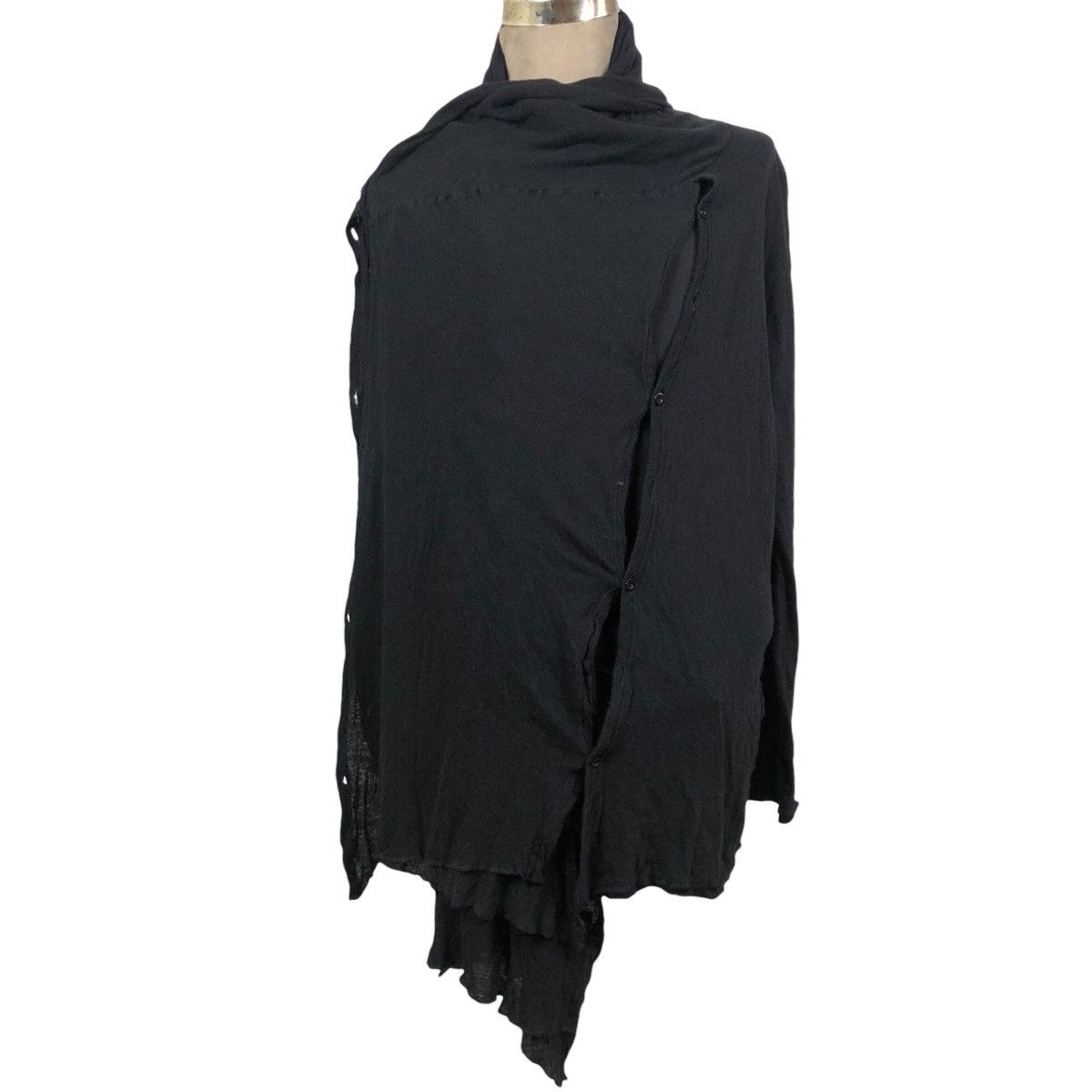 Yohji Yamamoto Yohji Yamamoto Pour Homme 2008 S/S Cut & Sewn Capes Cardigan Size US L / EU 52-54 / 3 - 4 Thumbnail
