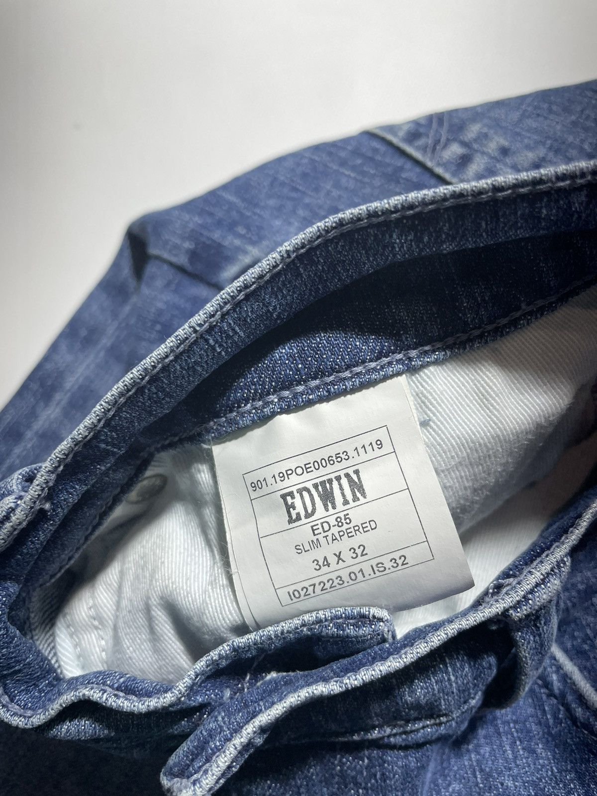 Edwin Edwin ED-85 Slim Tapered Jeans Size US 34 / EU 50 - 9 Thumbnail