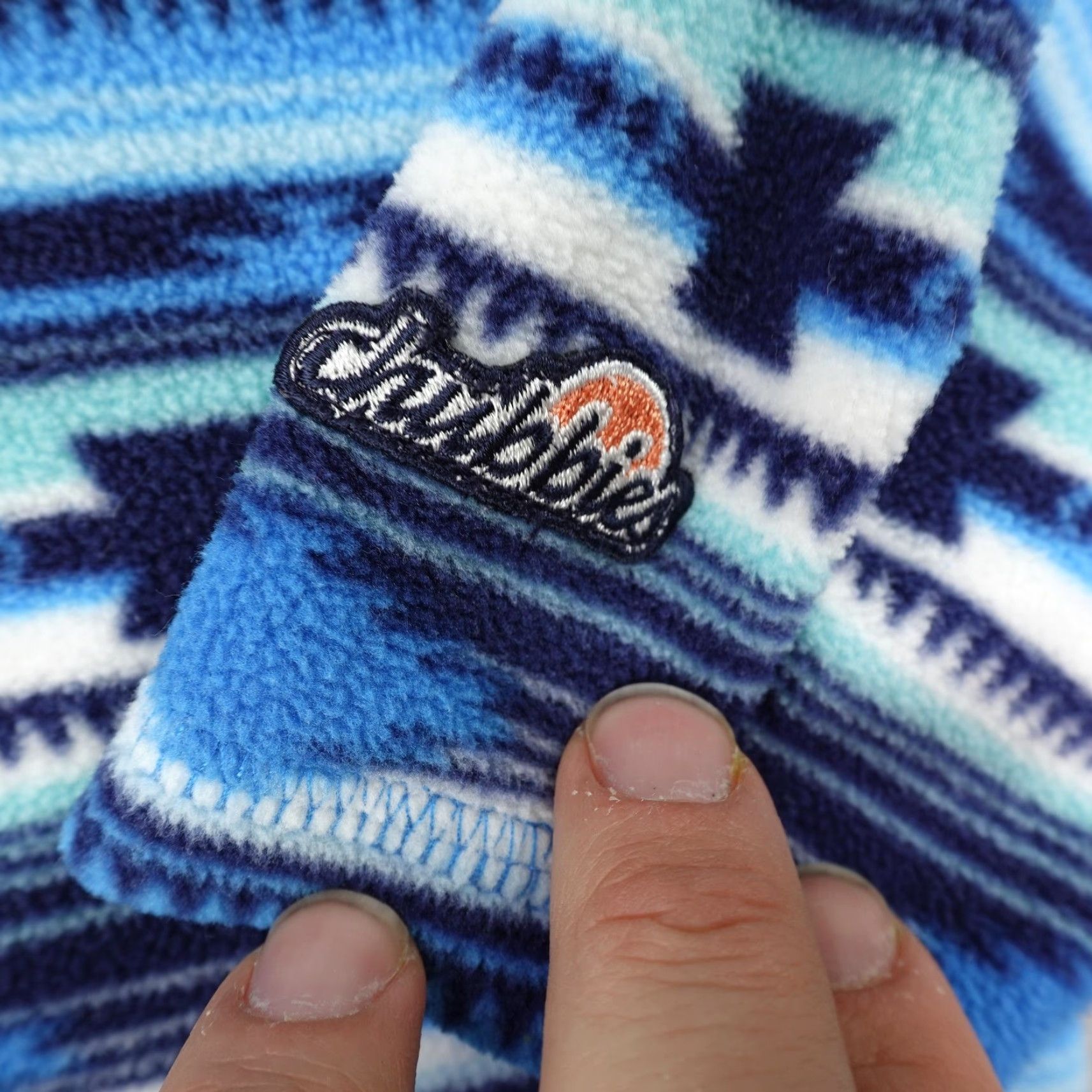 Chubbies Chubbies Sweater Mens Medium Blue Aztec Fleece Beach Club 1/4 Zip Pullover Size US M / EU 48-50 / 2 - 4 Thumbnail