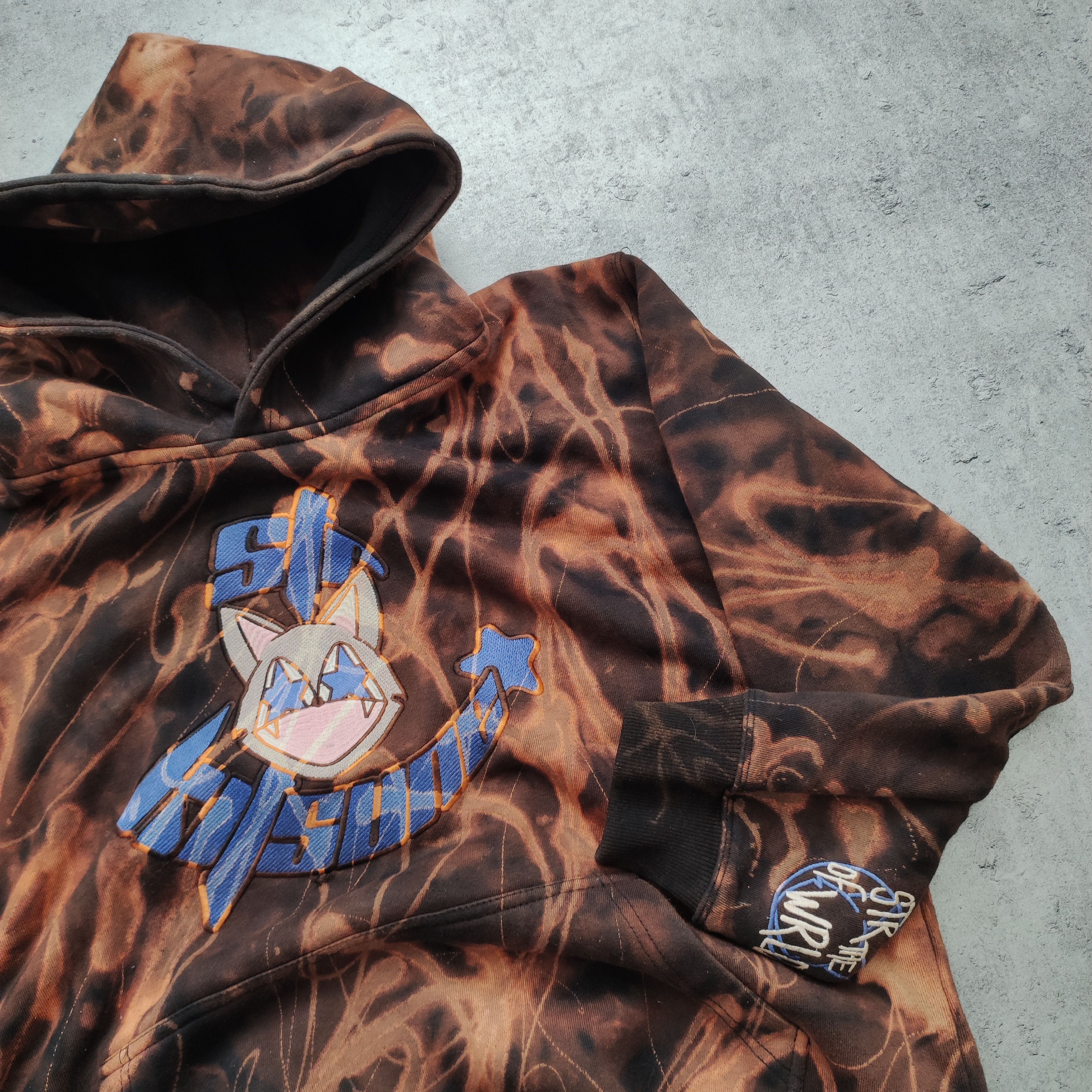 Japanese Brand Str of the Wrld Strofthewrld Tie Dye Big Logo Hoodie Size US M / EU 48-50 / 2 - 3 Thumbnail