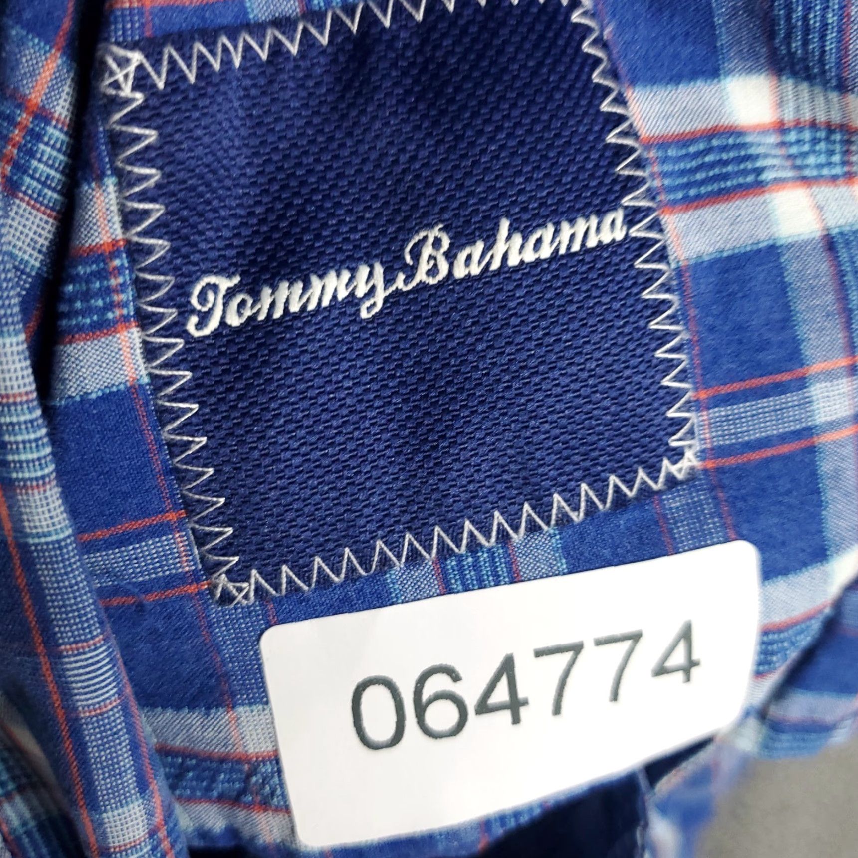 Tommy Bahama Tommy Bahama Shirt Mens 2XL Blue Plaid Silk Button Up Short Sleeve Size US XXL / EU 58 / 5 - 7 Thumbnail
