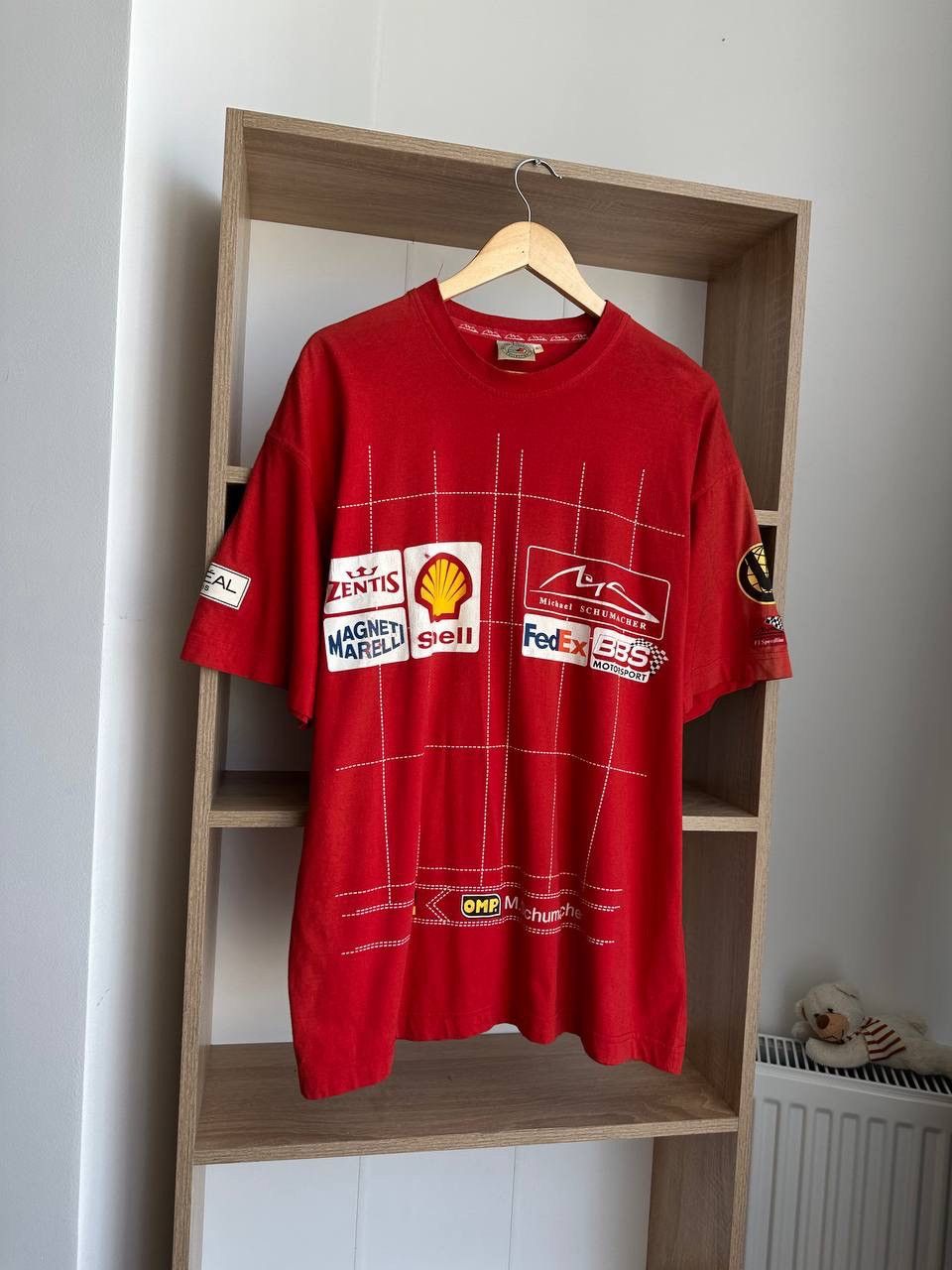Ferrari × Vintage Vintage Ferrari Racing Formula Uno Red T-Shirt Size US XL / EU 56 / 4 - 5 Thumbnail
