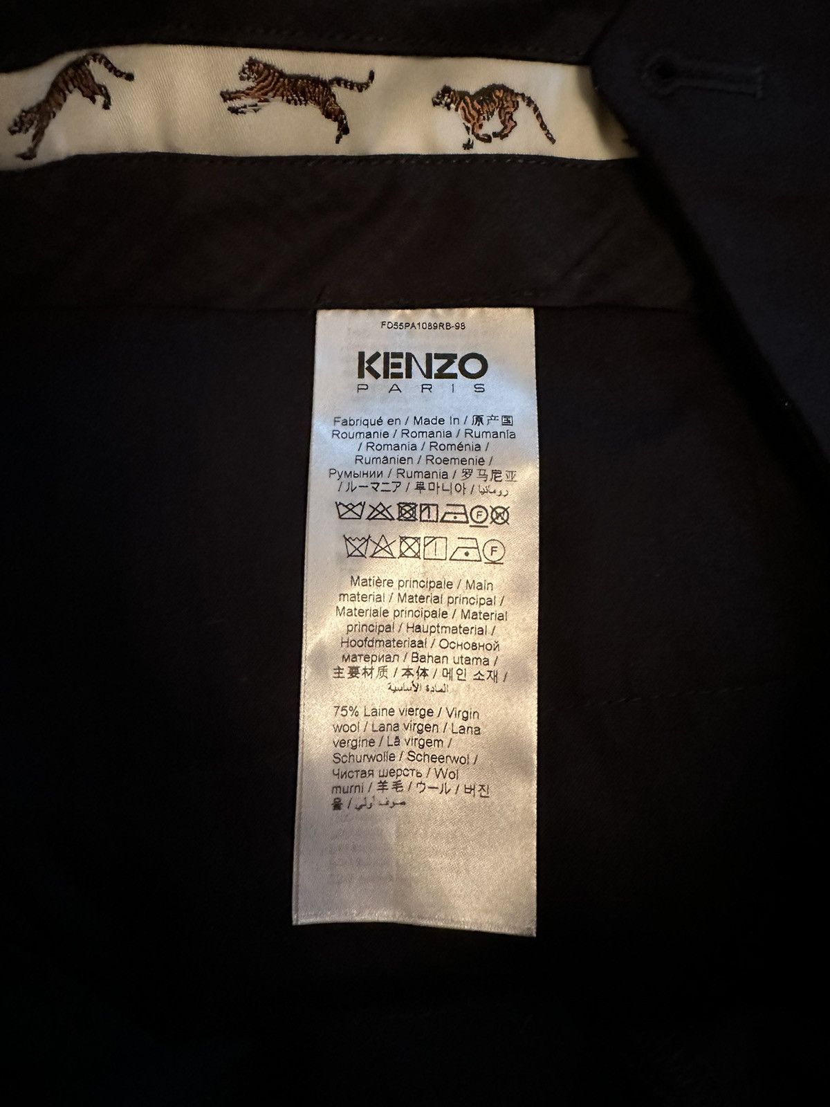 Kenzo KENZO Striped wool tuxedo pants Size US 30 / EU 46 - 6 Thumbnail