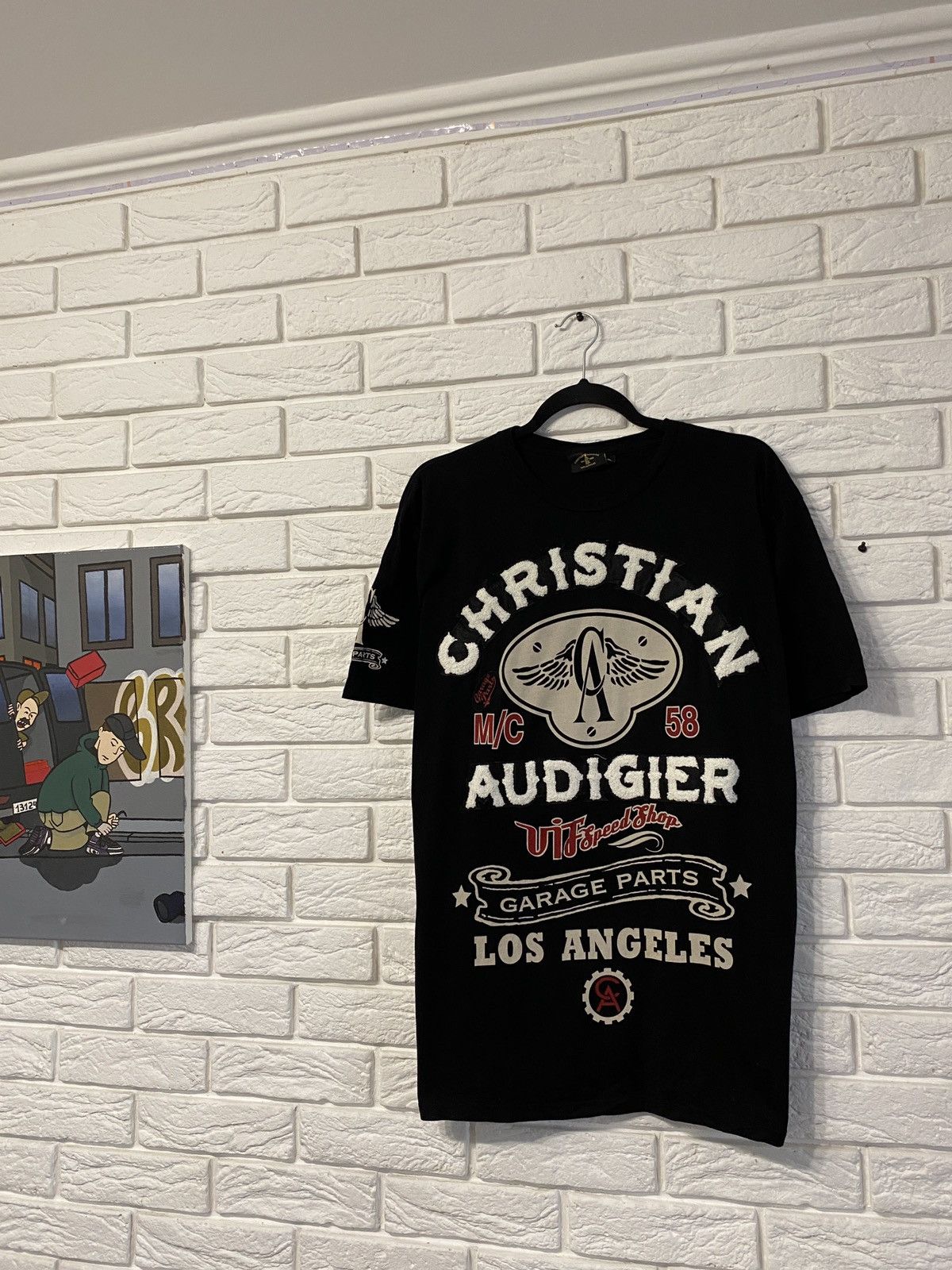 Christian Audigier × Ed Hardy × Vintage Vintage Christian Audigier DSWT Puff Print Patch T Shirt Y2K Size US L / EU 52-54 / 3 - 2 Thumbnail