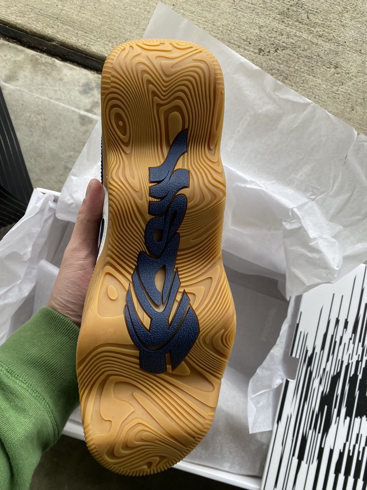 MSCHF MSCHF V2 Wav White Navy Size US 10 / EU 43 - 5 Thumbnail