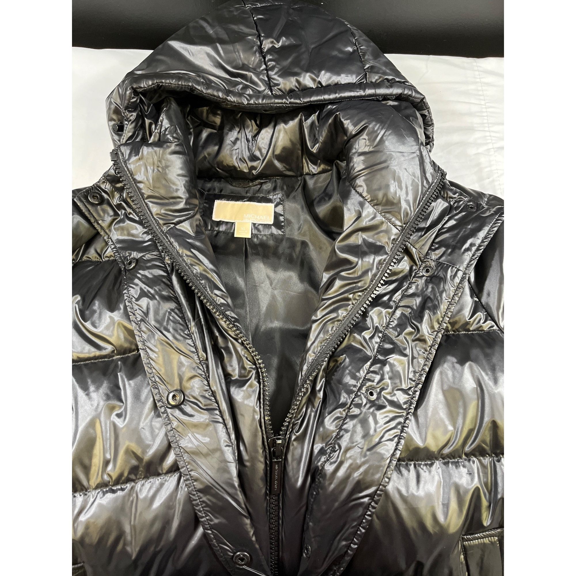 Michael Kors Michael Michael Kors Womens Black Puffer Coat Size XL SKU 66 Size XL / US 12-14 / IT 48-50 - 4 Thumbnail