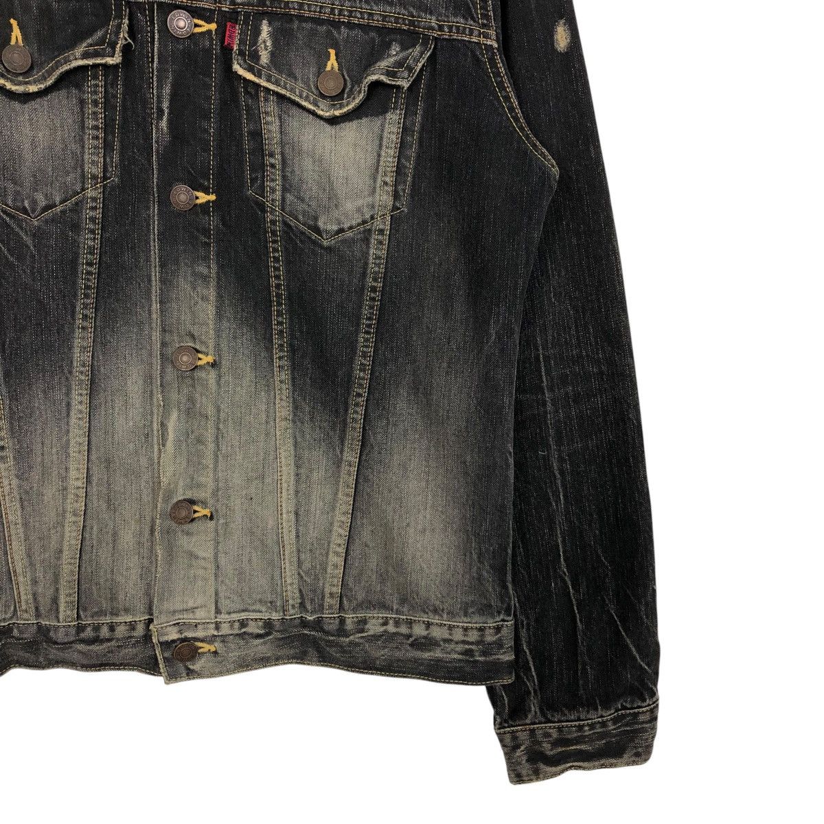 Edwin 🔥VINTAGE DENIM TRUCKER JACKET EDWIN MULTI POCKET Size US L / EU 52-54 / 3 - 7 Thumbnail