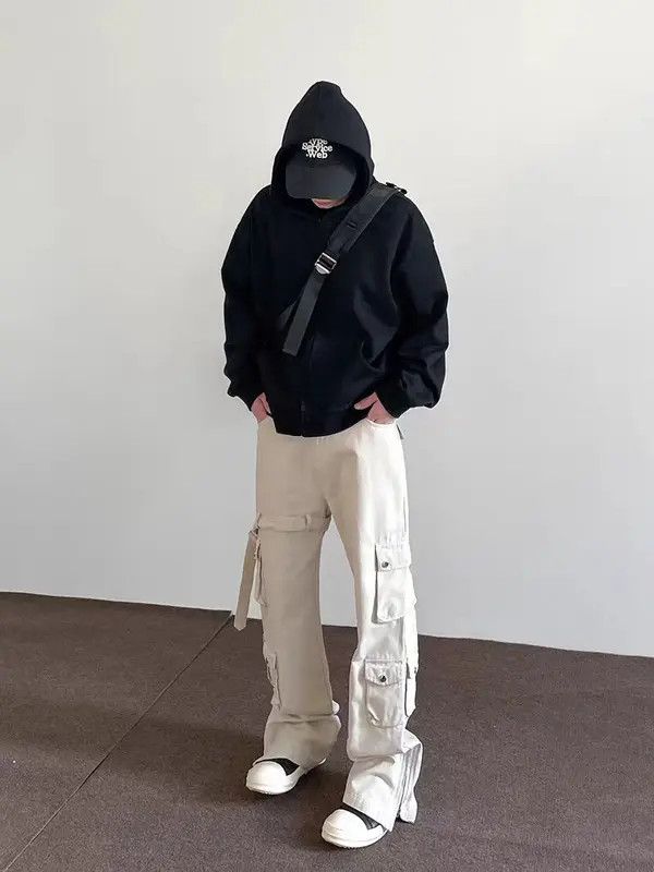 VIBE High street vibe style strappy pocket cargo casual pants Size US 32 / EU 48 - 4 Thumbnail