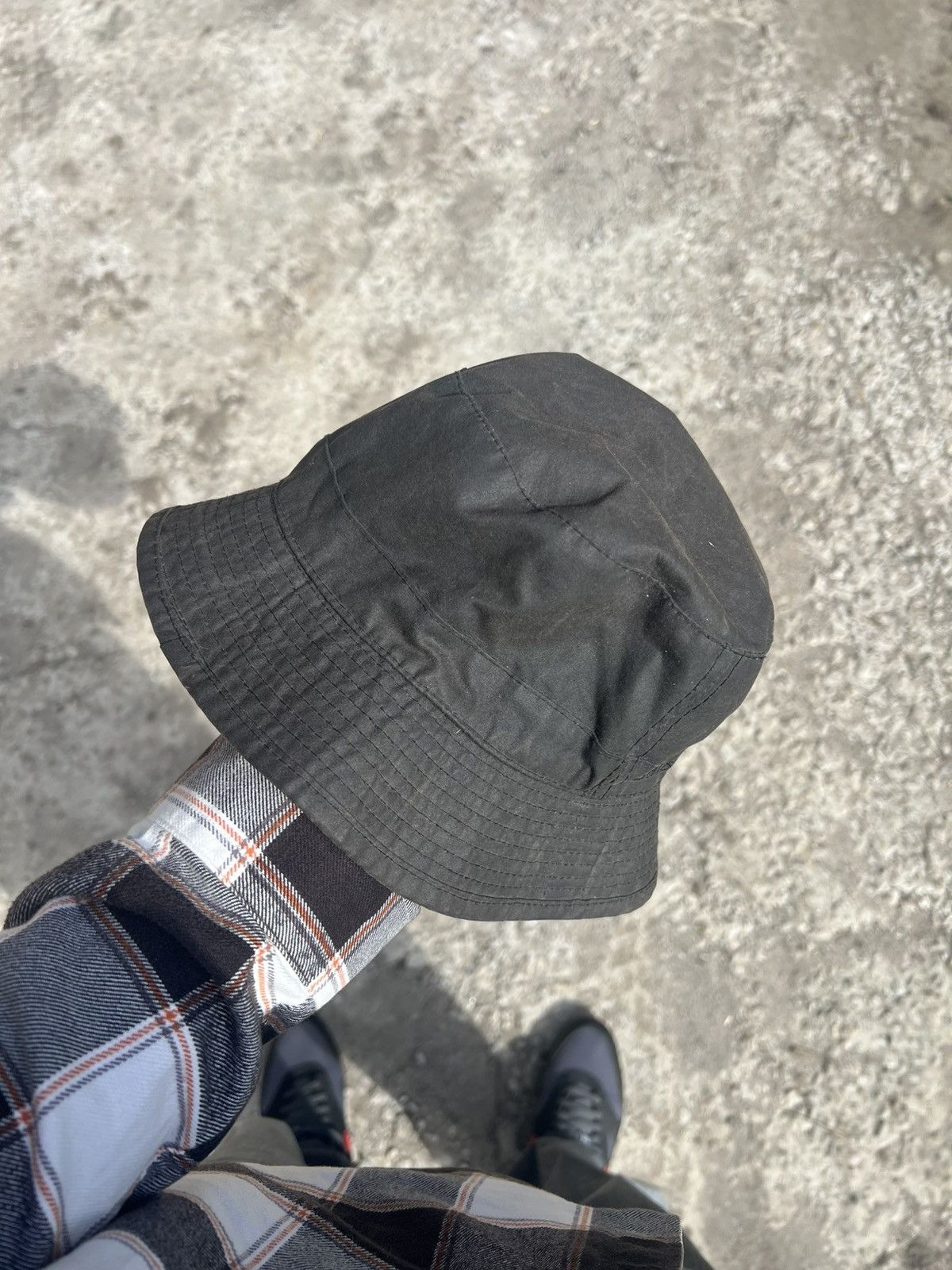 Barbour × Vintage VERY RARE BARBOUR HATS WAXED PANAMA CASUAL ENGLAND STYLE 90s Size ONE SIZE - 3 Thumbnail