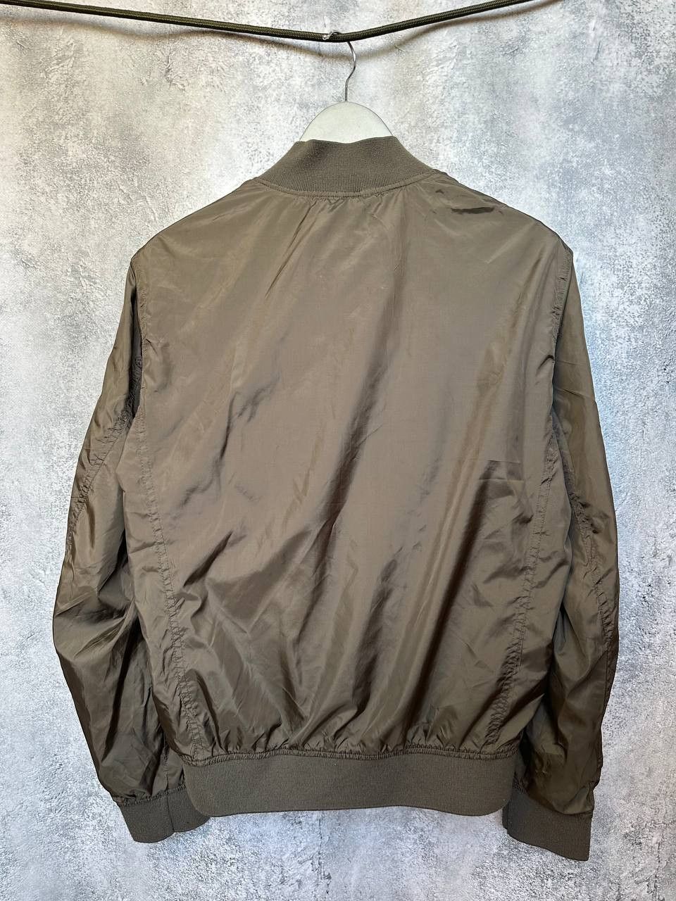 Massimo Dutti Massimo Dutti Bomber Jacket Khaki Nylon Shell Lined Size US L / EU 52-54 / 3 - 3 Thumbnail