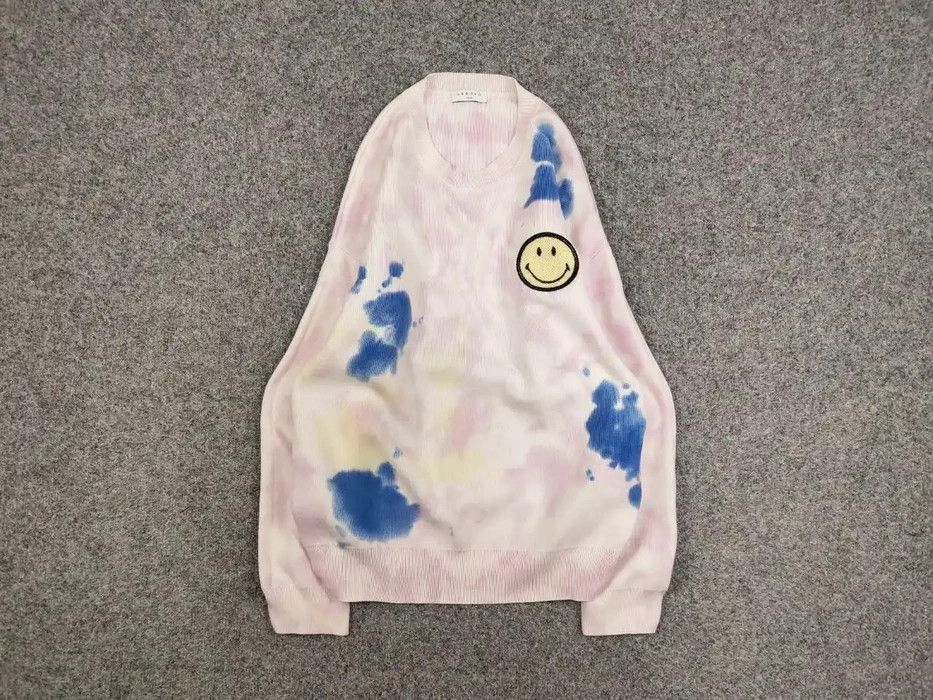 Sandro Sandro x Smiley Tie Dye Multicolor stretch Sweater Smiley Size L / US 10 / IT 46 - 1 Thumbnail