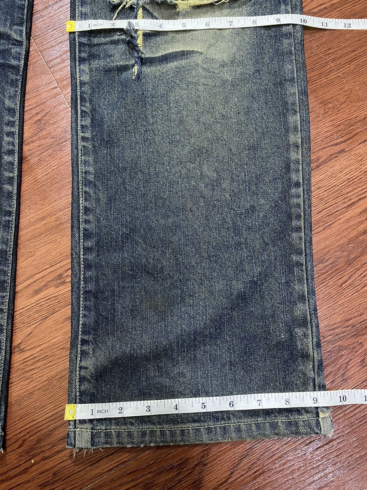 Japanese Brand Vintage Japanese Brands Mud Wash Distressed Loose Jeans Size US 39 - 13 Thumbnail
