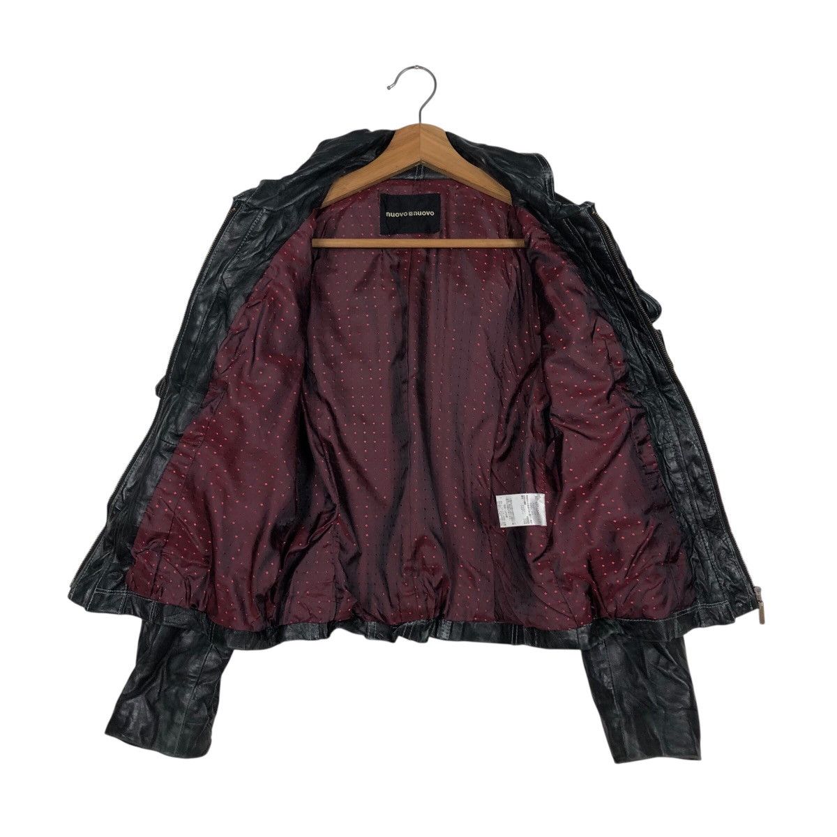Japanese Brand Cropped Biker Leather Jacket Nouvo Nouvo Issey Miyake Size US S / EU 44-46 / 1 - 13 Thumbnail