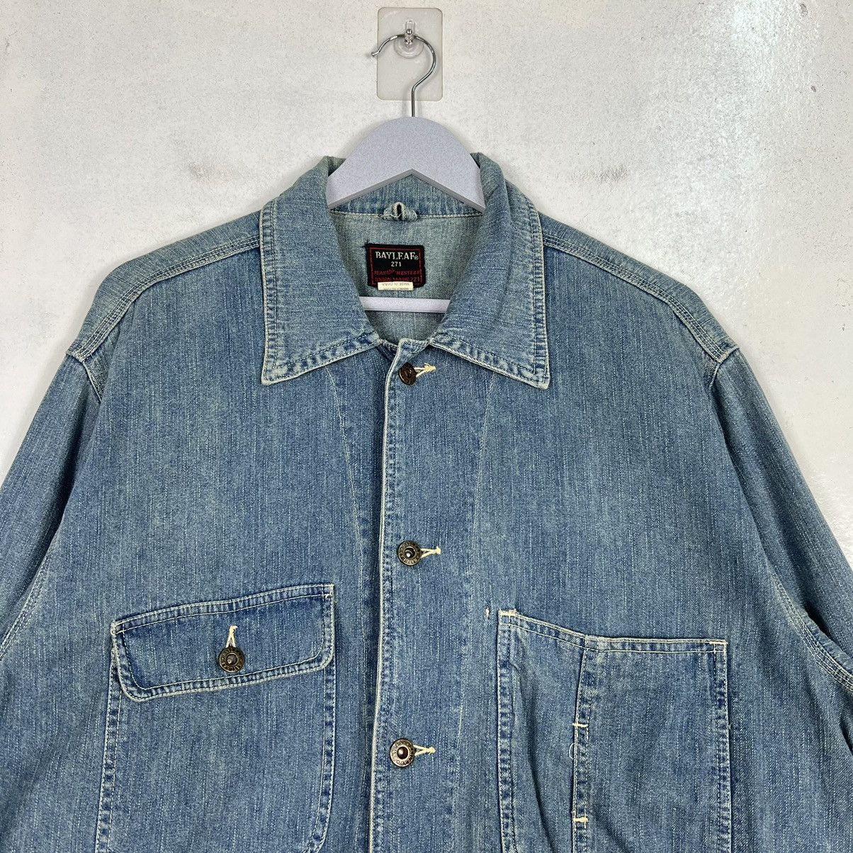 Japanese Brand 🔥 BAYLEAF DENIM CHORE JACKET Size US L / EU 52-54 / 3 - 3 Thumbnail