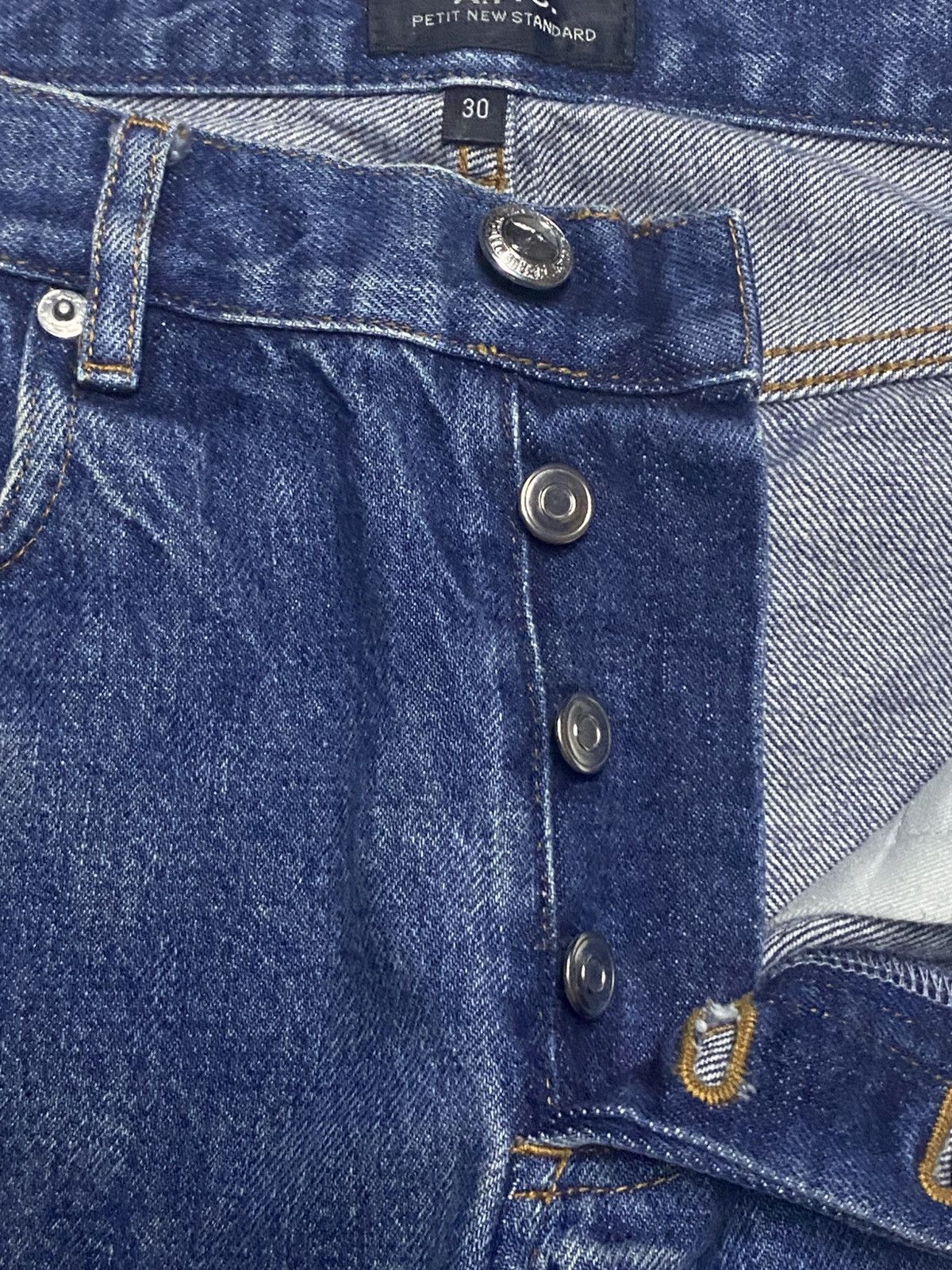 A.P.C. Vintage Apc Petit New Standard Blue Distressed Skinny Jeans Size US 30 / EU 46 - 8 Thumbnail