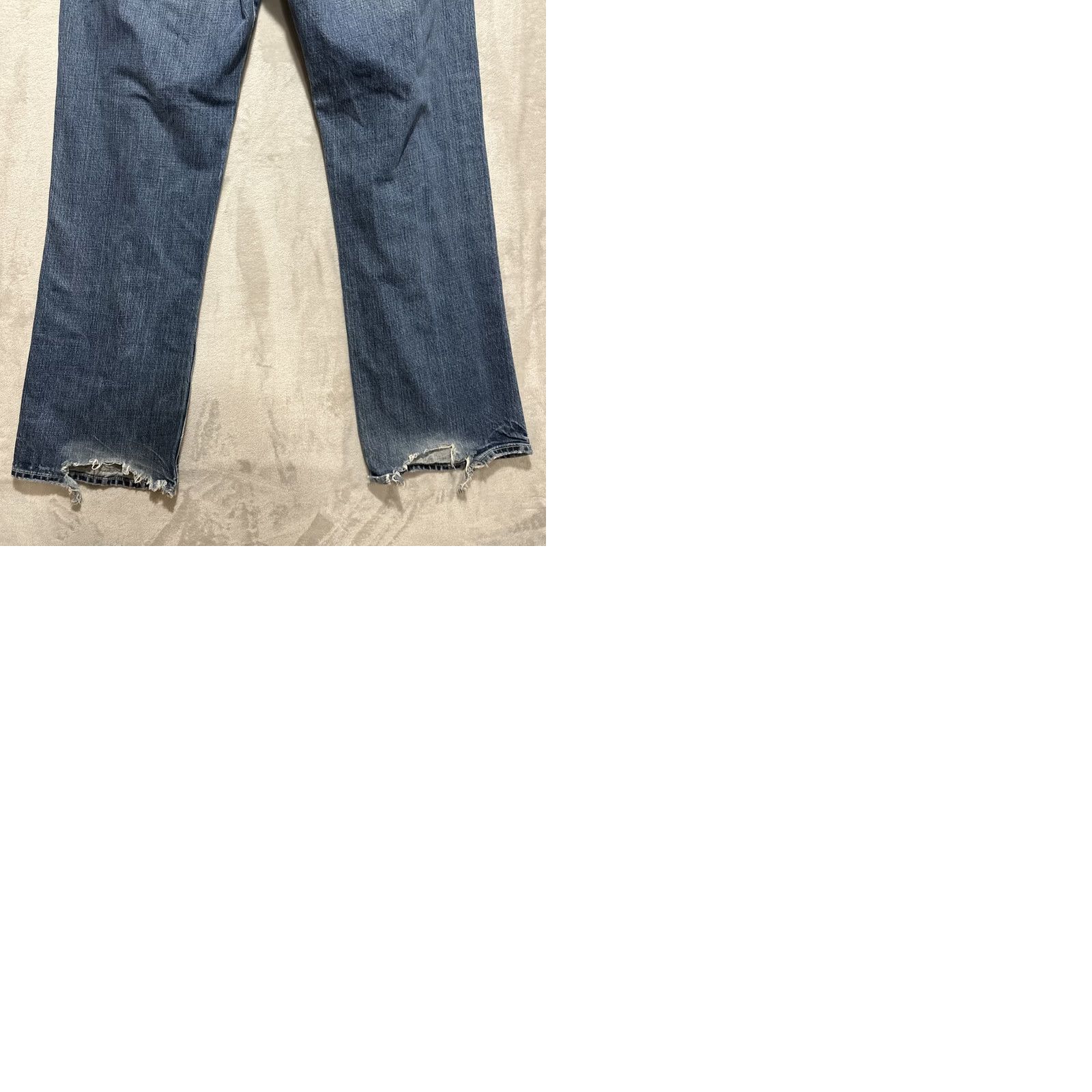 Abercrombie & Fitch VINTAGE Abercrombie & Fitch Kilburn Low Rise Boot Cut Jeans Button Fly Denim Sz 36 Mens Jeans 90s Grunge Blue Distressed N/A Size US 36 / EU 52 - 10 Thumbnail