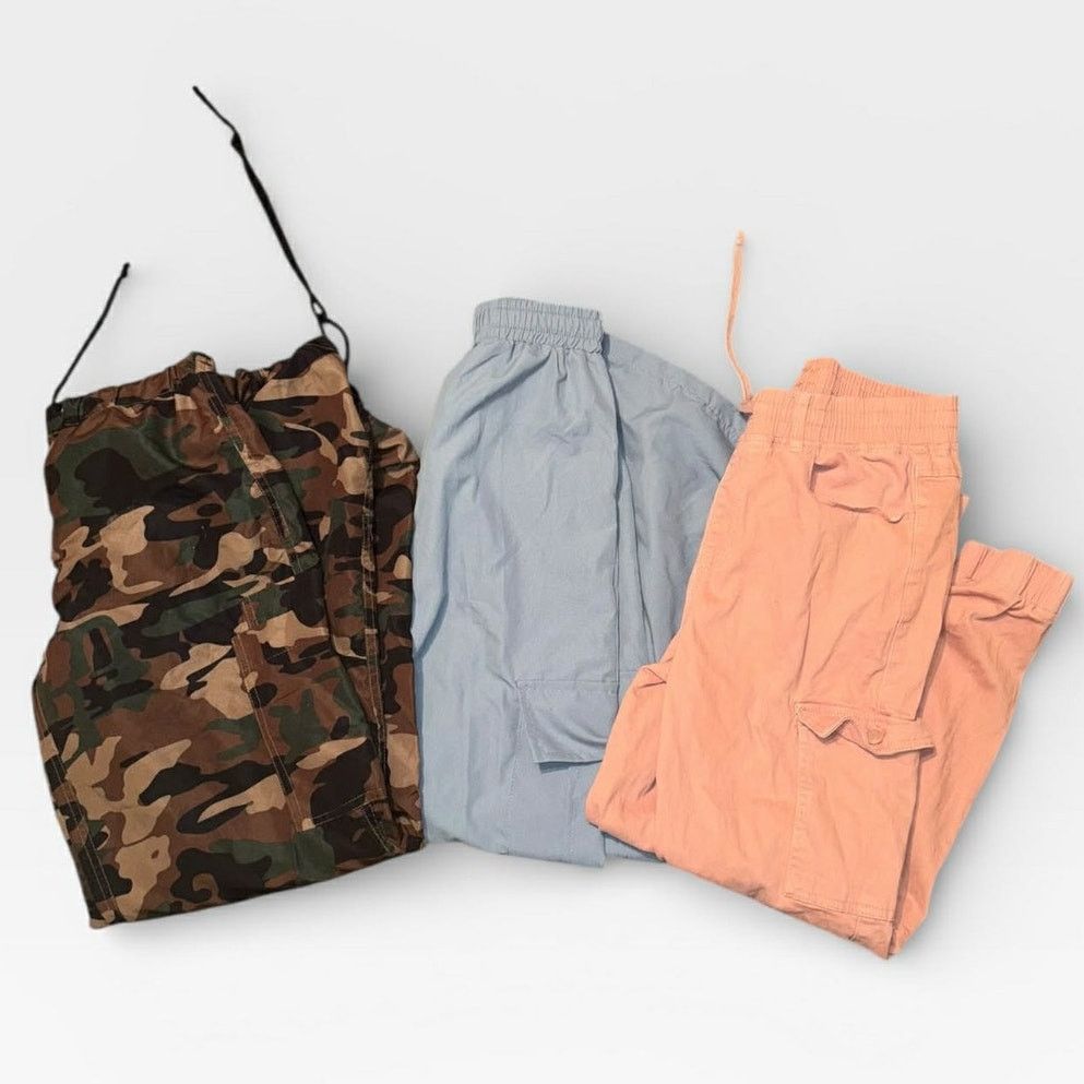 Other 3 Pair Casual Cargo Pants Jogger Adjust Sweatpants Loose SM Size 30" / US 8 / IT 44 - 6 Thumbnail