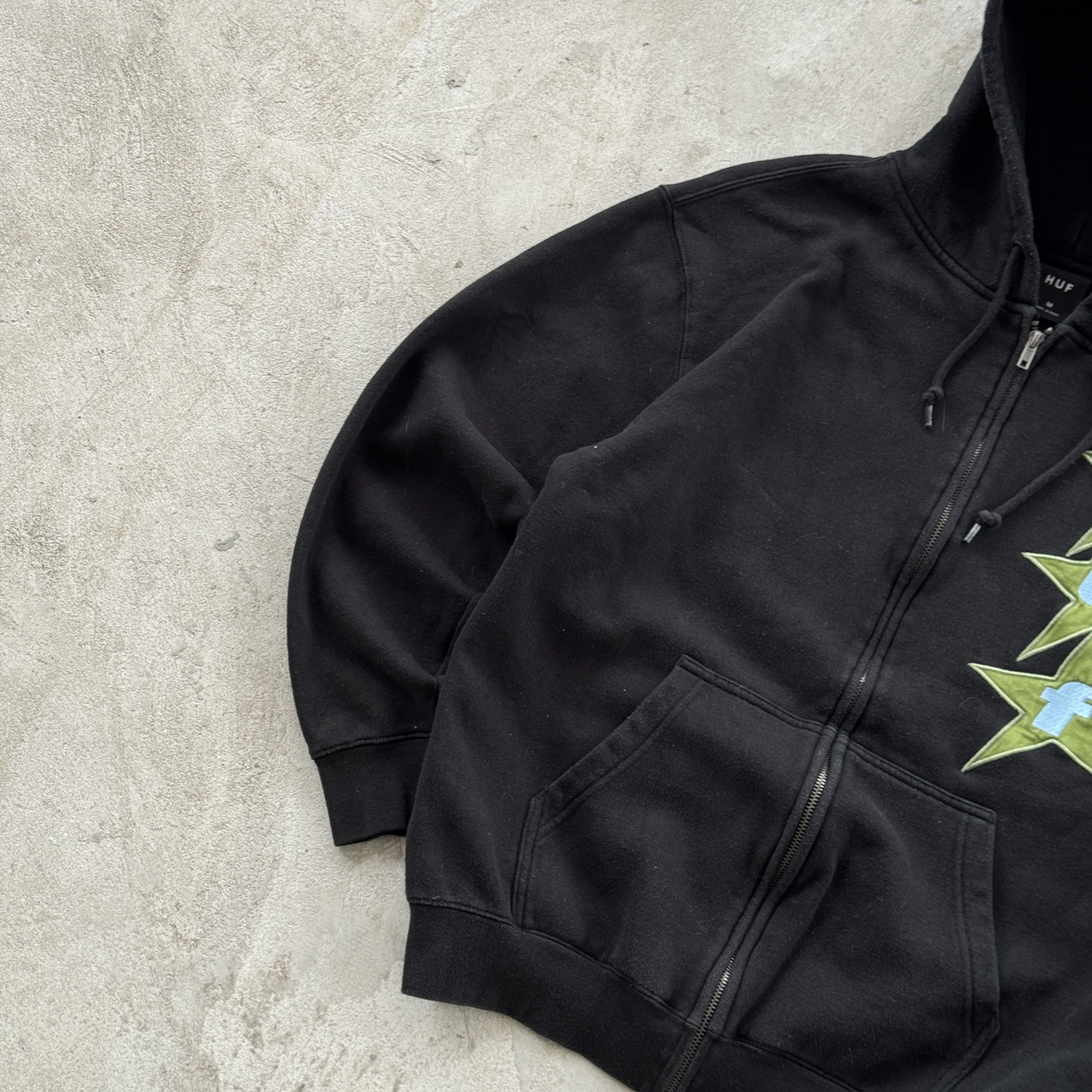 Huf Vintage 90s Huf Full Zip Hooded Sweatshirt Size US M / EU 48-50 / 2 - 3 Thumbnail